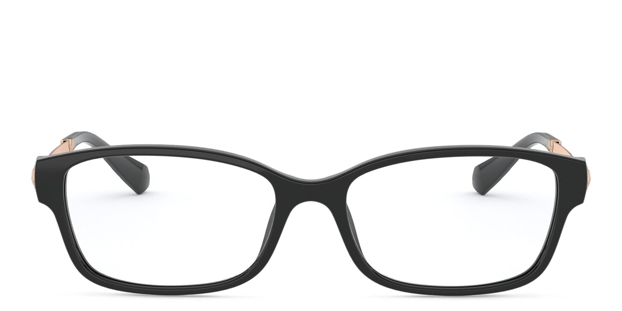 BVLGARI Rectangle Eyeglasses in Black – Product Photo 1