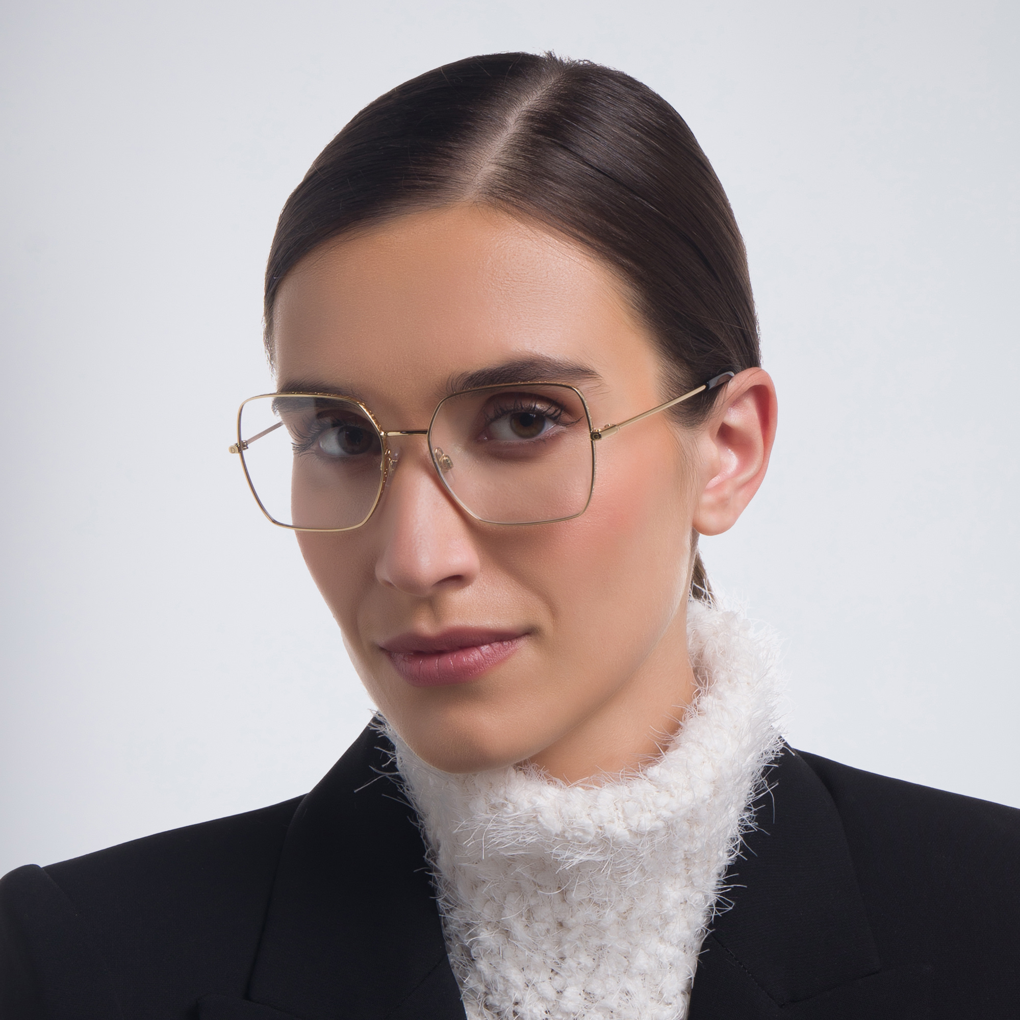 Dolce & Gabbana Square Eyeglasses in Gold – Product Photo 6