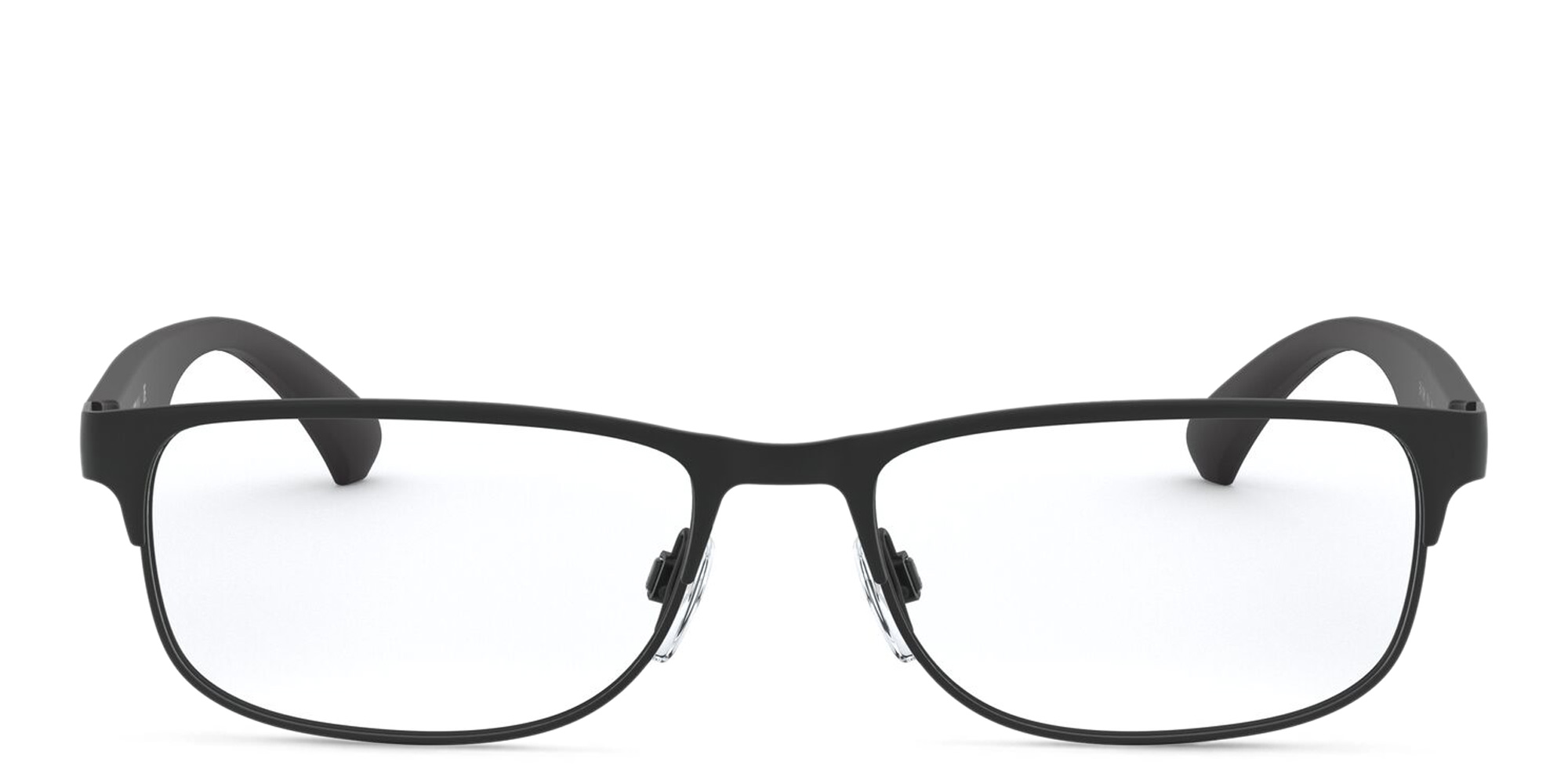 Emporio Armani Rectangle Eyeglasses in Matte Black – Product Photo 1