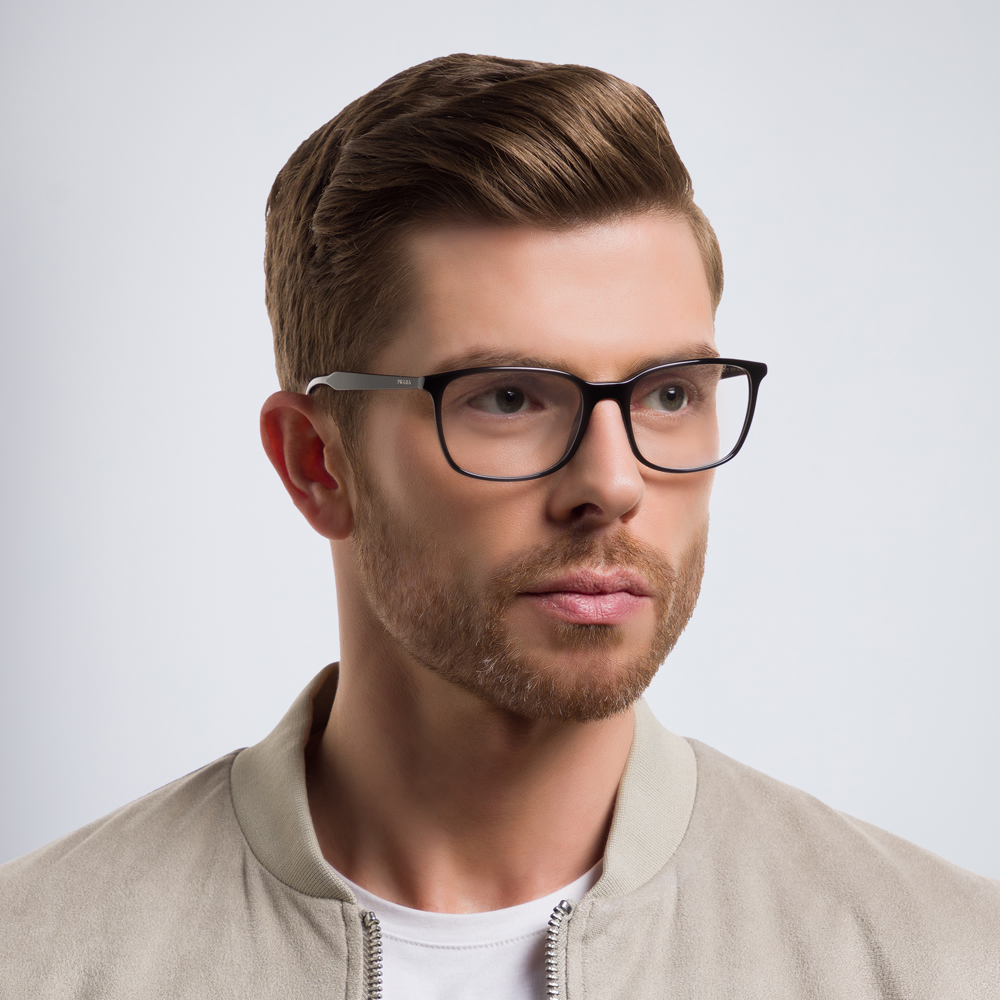 PRADA Square Eyeglasses in Black – Product Photo 5