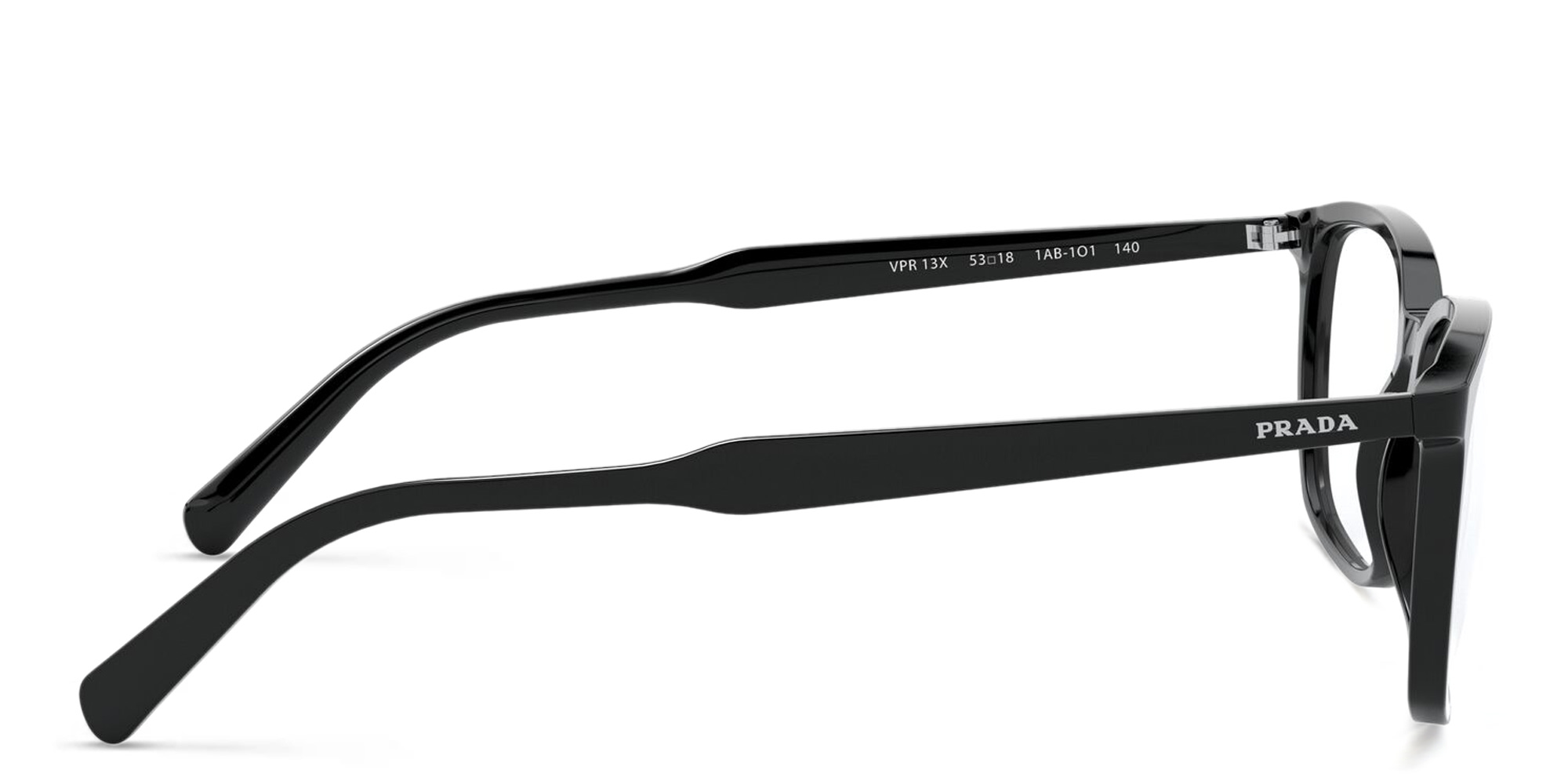 PRADA Square Eyeglasses in Black – Product Photo 3