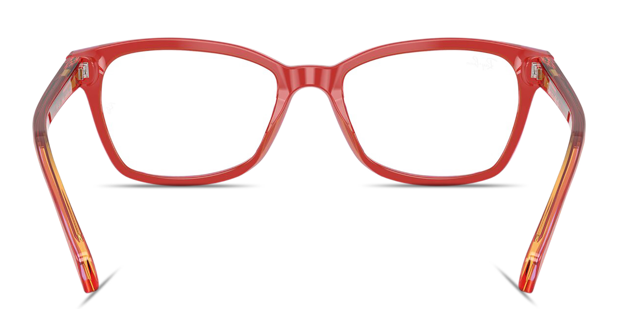 تسوق نظارات طبية أوبتيكس بإطار مربّع للأطفال راي بان جونيور بلون Transparent Red Yellow أونلاين.