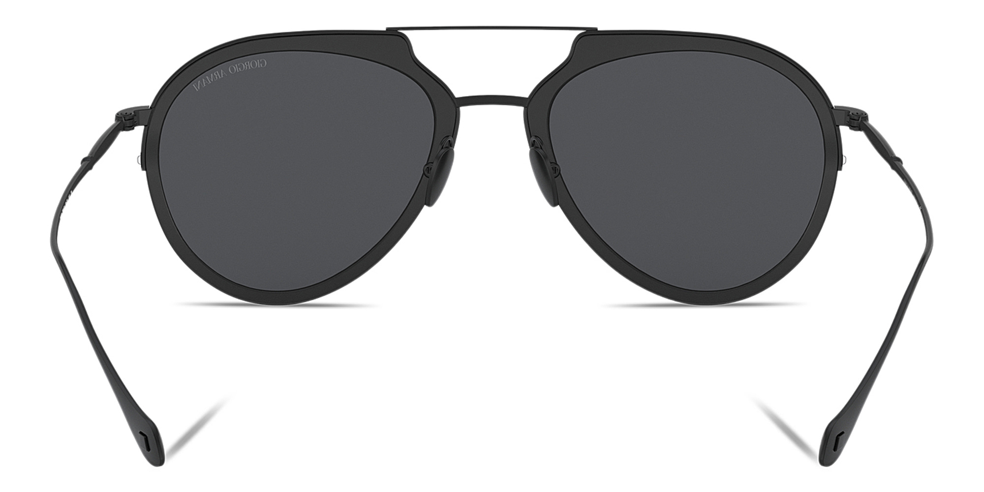 GIORGIO ARMANI Aviator Sunglasses in Matte Black – Product Photo 4