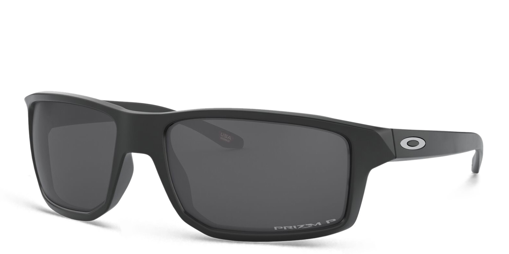 Oakley Gibston Rectangle Sunglasses in Matte Black – Product Photo 2