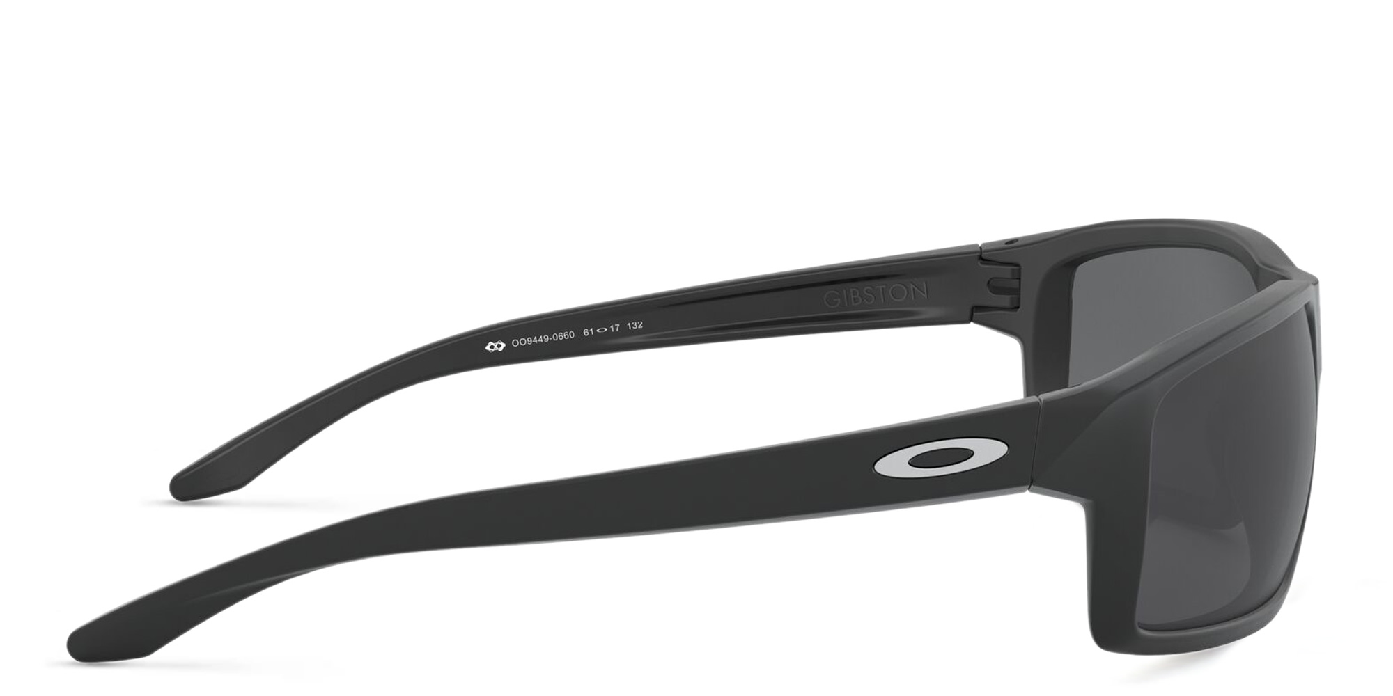 Oakley Gibston Rectangle Sunglasses in Matte Black – Product Photo 3