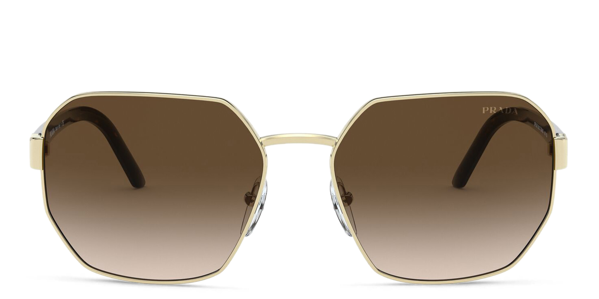 PRADA Irregular Sunglasses in Pale Gold – Product Photo 1