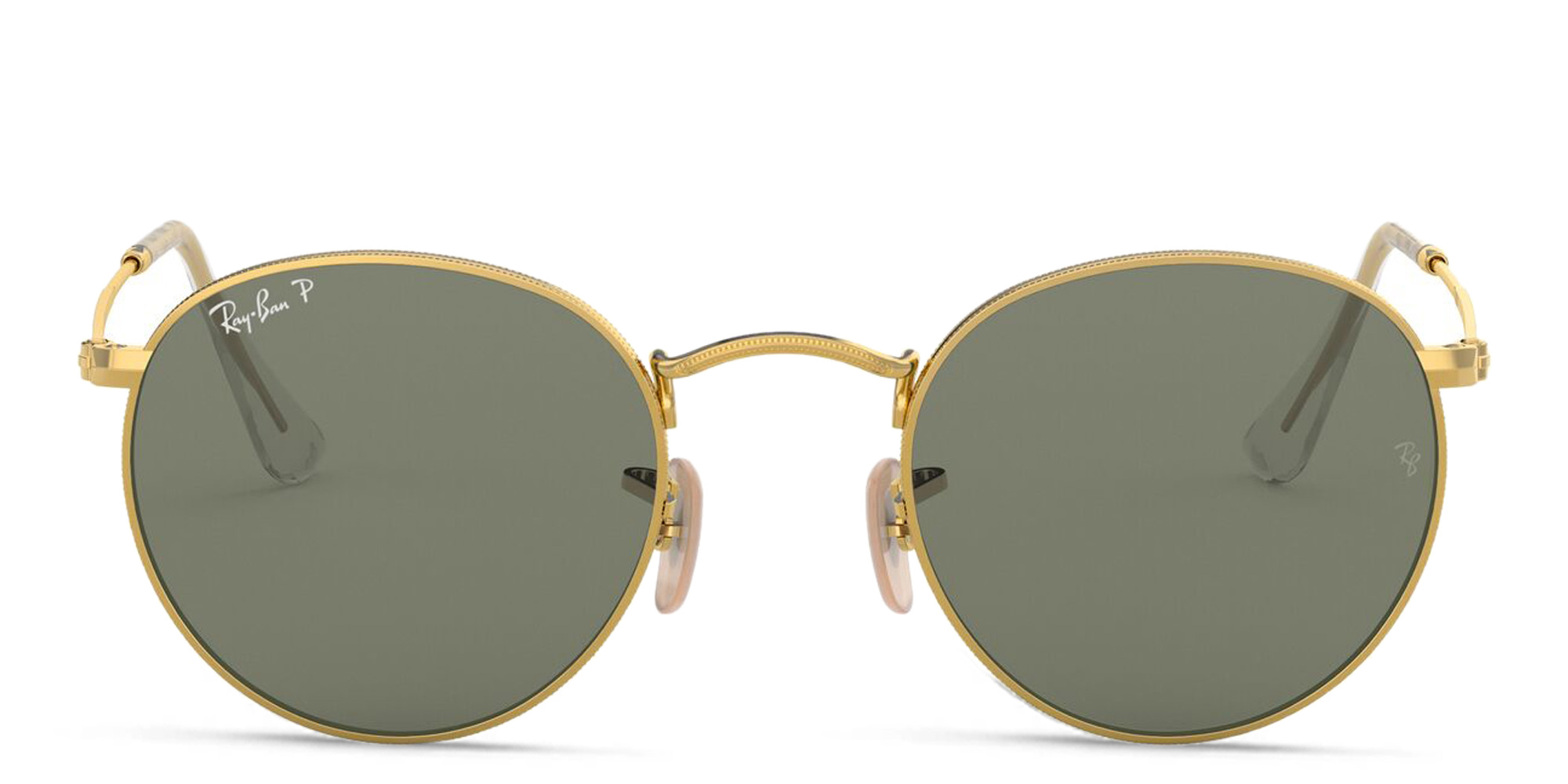 Ray-Ban Round Metal Sunglasses in Gold – Product Photo 1