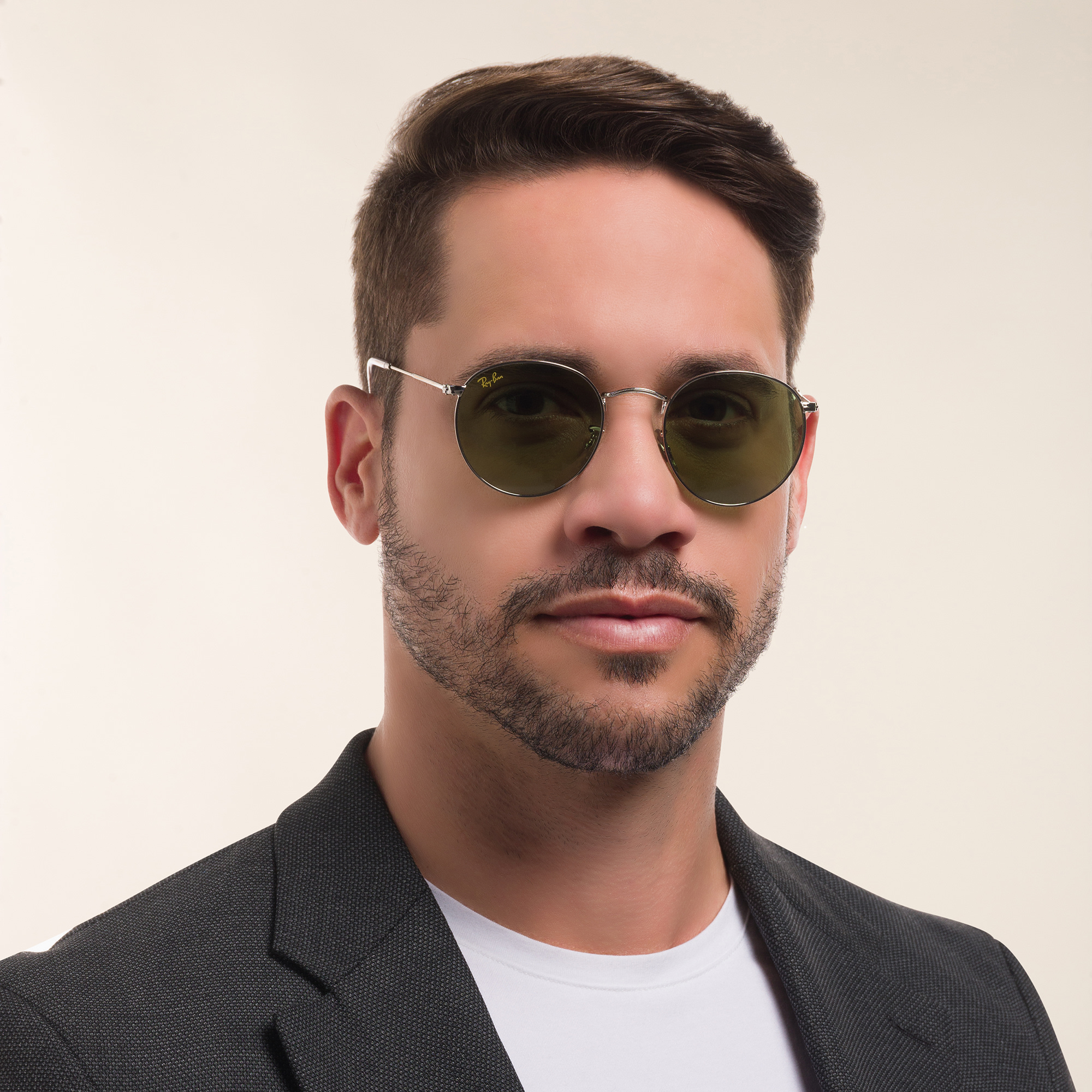 Ray-Ban Round Metal Sunglasses in Silver – Product Photo 6