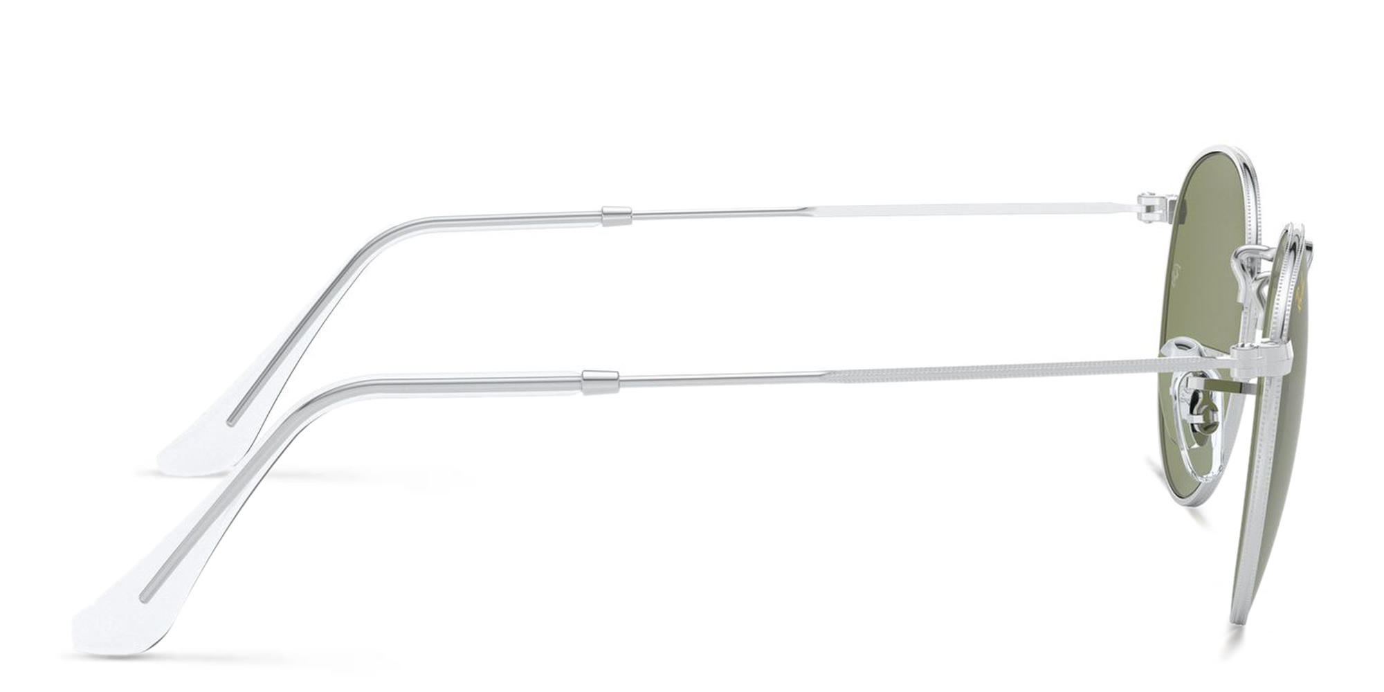 Ray-Ban Round Metal Sunglasses in Silver – Product Photo 3