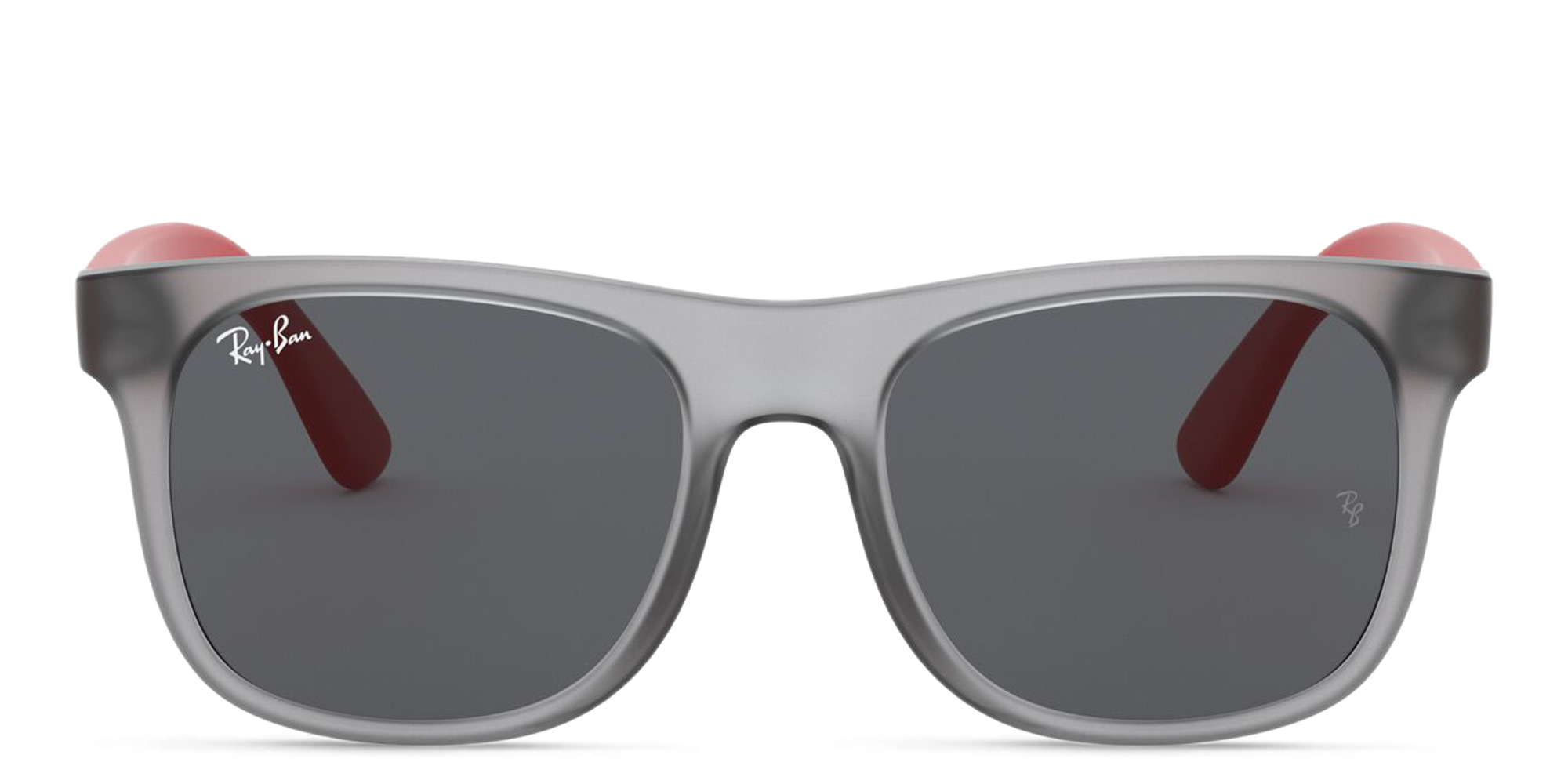 Ray-Ban Junior Kids Wayfarer Square Sunglasses in Transparent Grey – Product Photo 1