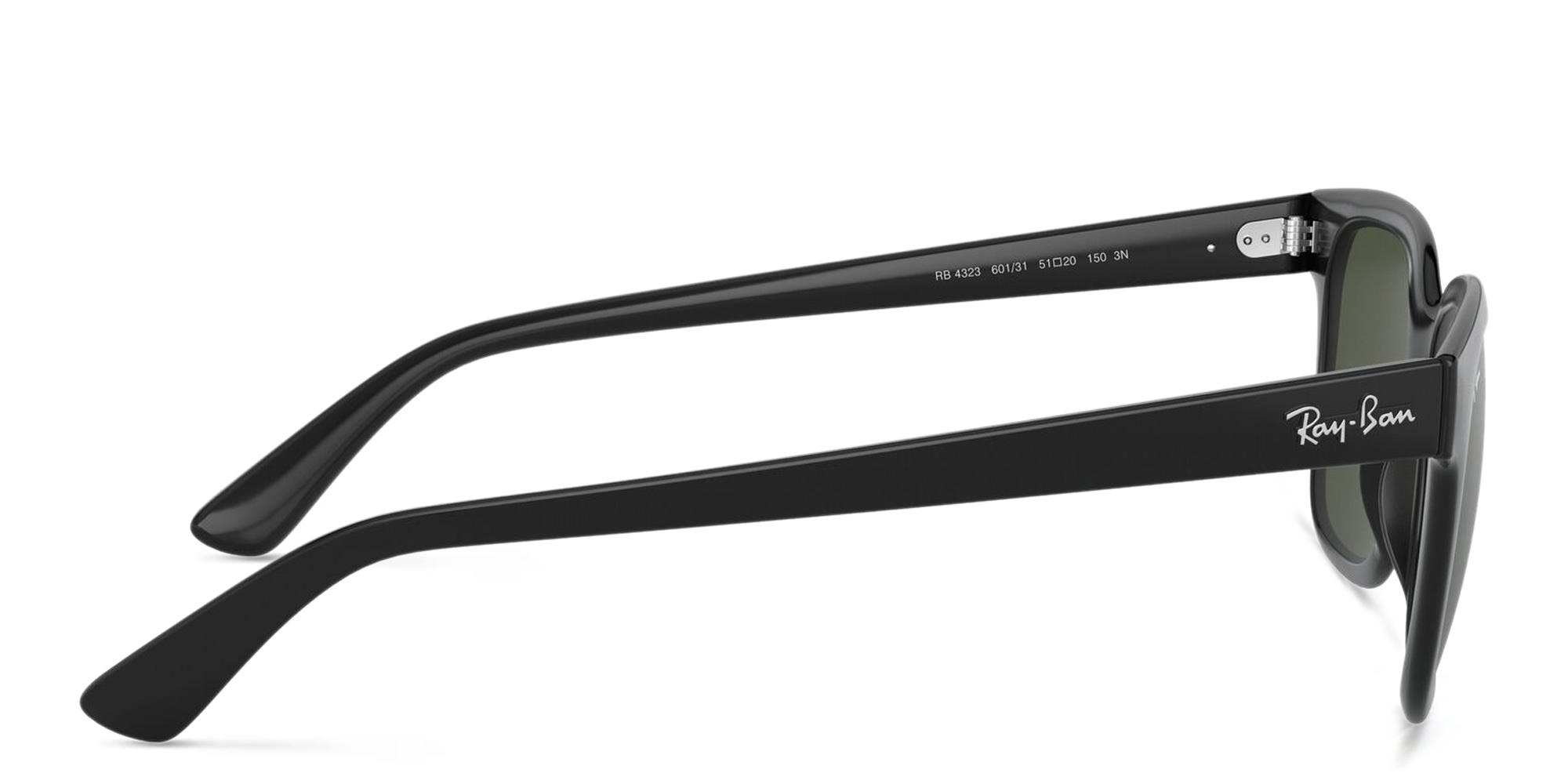 Ray-Ban Unisex Square Sunglasses in Black – Product Photo 3