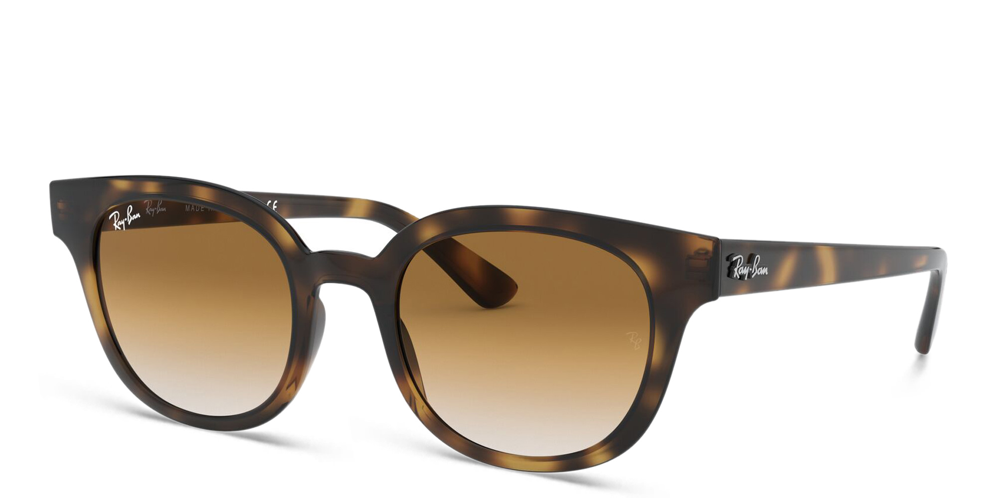 Ray-Ban Unisex Square Sunglasses in Light Havana – Product Photo 2