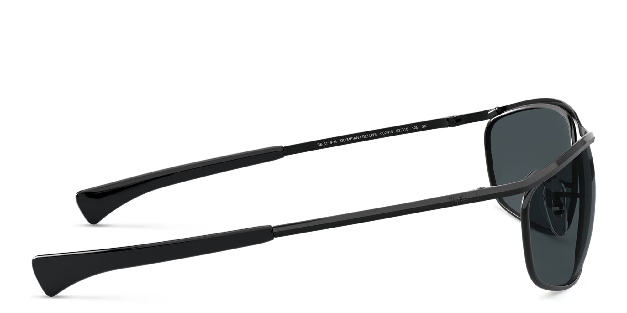نظارة شمسية أولمبيان I ديلوكس بإطار غير منتظم للجنسين من راي بان بلون أسود - صورة المنتج 3