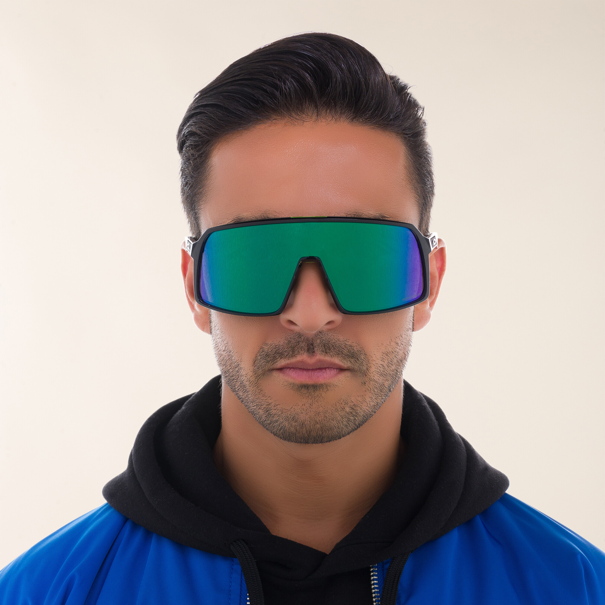 Shop Oakley Sutro Mask Sunglasses in Black Ink online.