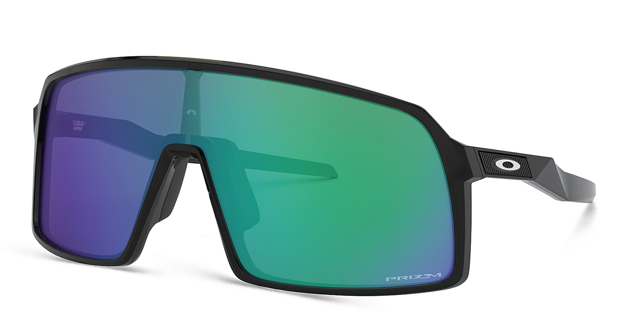 Shop Oakley Sutro Mask Sunglasses in Black Ink online.