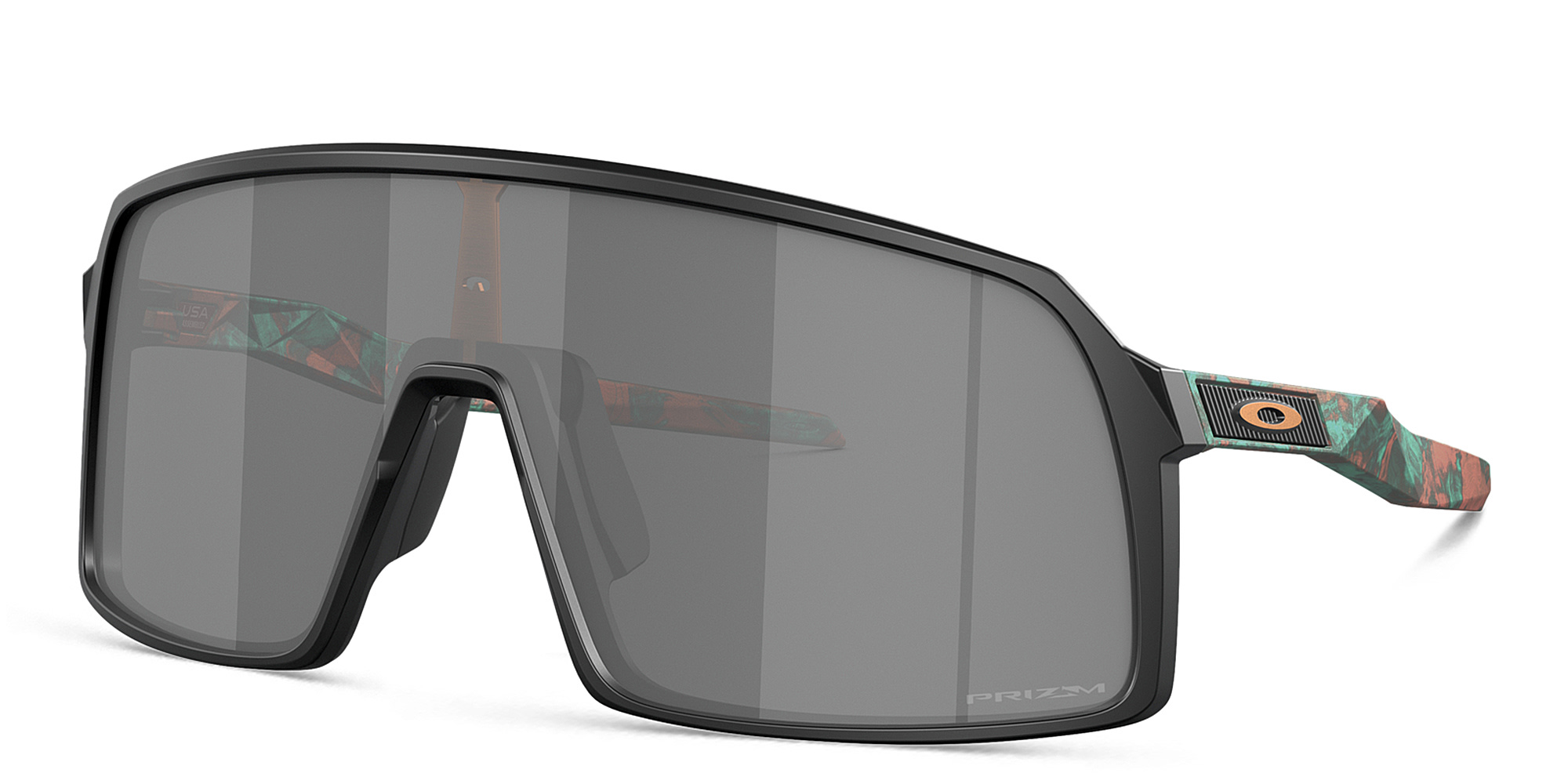 Oakley Sutro Oversized Mask Sunglasses in Matte Black – Product Photo 2