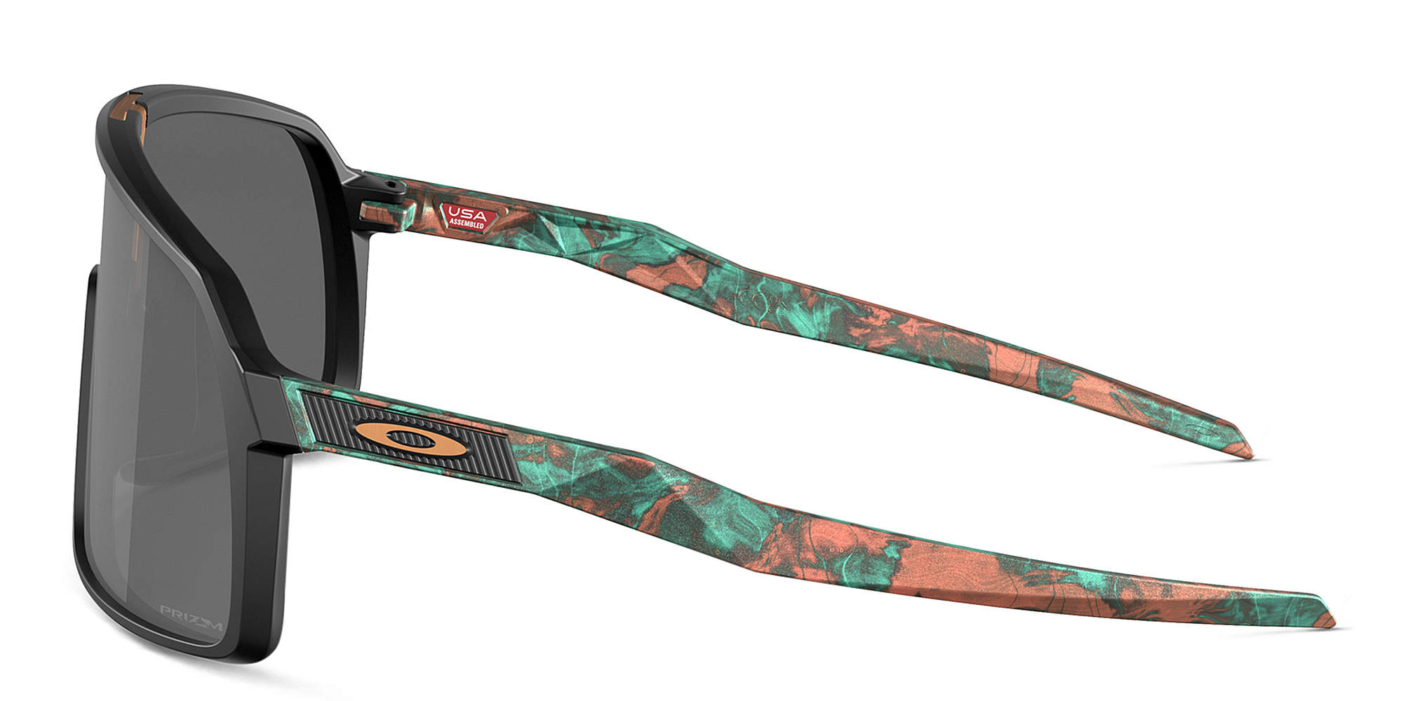 Oakley Sutro Oversized Mask Sunglasses in Matte Black – Product Photo 3