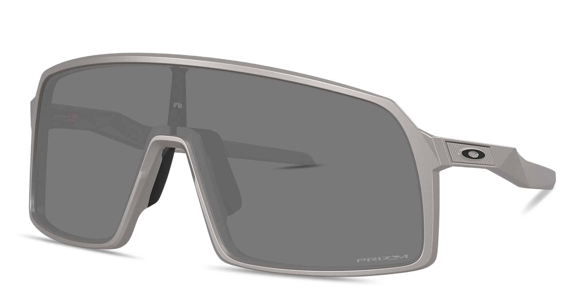 Shop Oakley Sutro Oversized Mask Sunglasses in Titanium online.