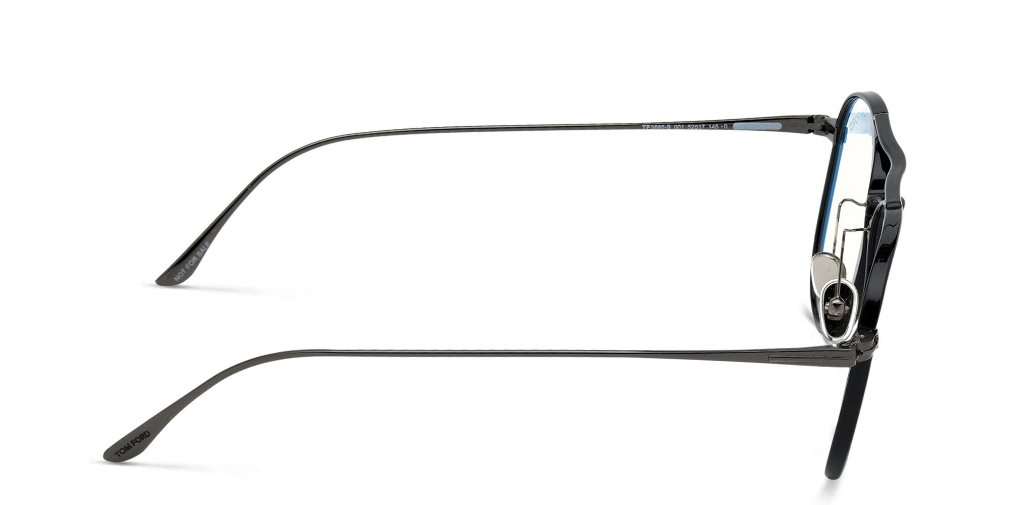 TOM FORD Aviator Eyeglasses in Shiny Black – Product Photo 3