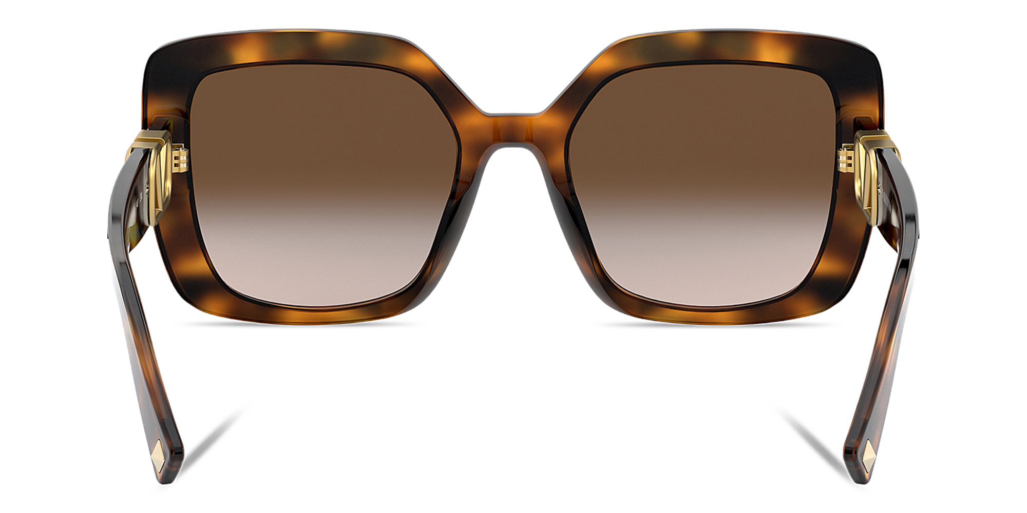 VALENTINO Square Sunglasses in Havana – Product Photo 4