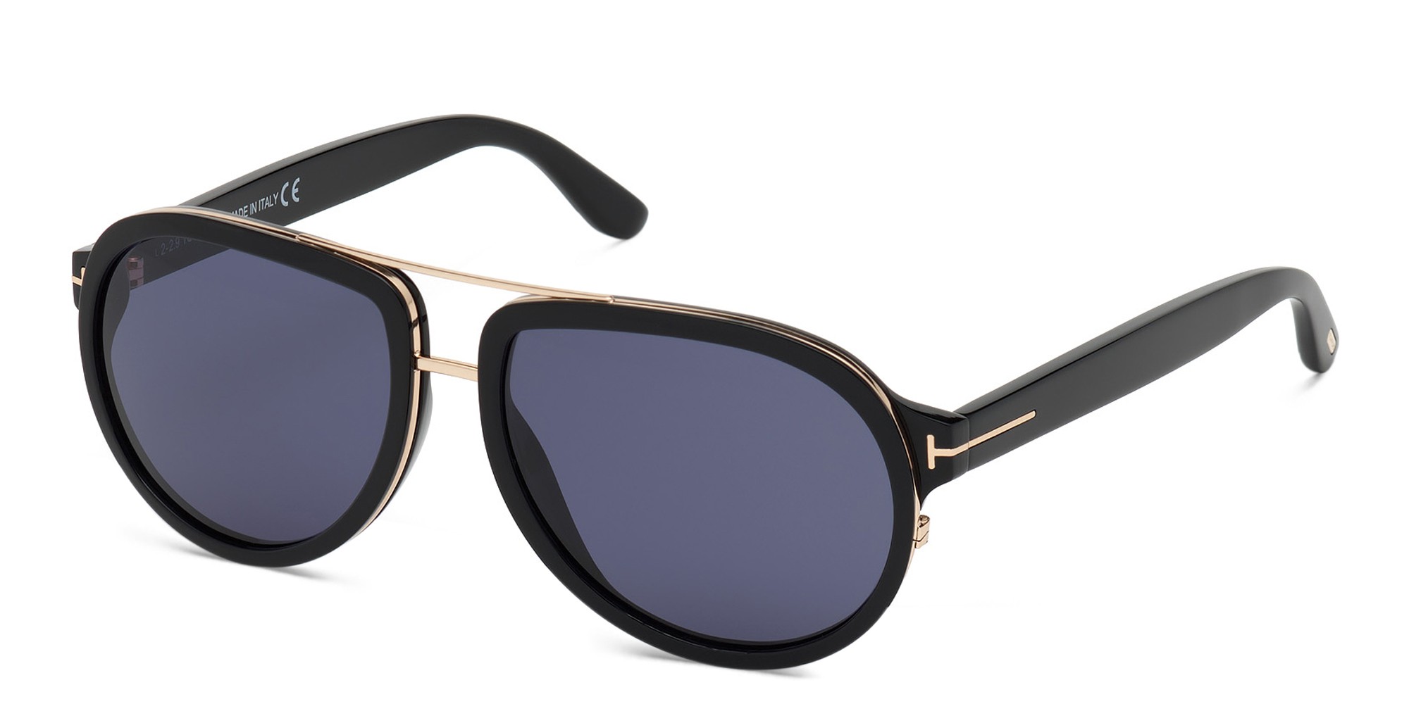 TOM FORD Aviator Sunglasses in Shiny Black – Product Photo 2