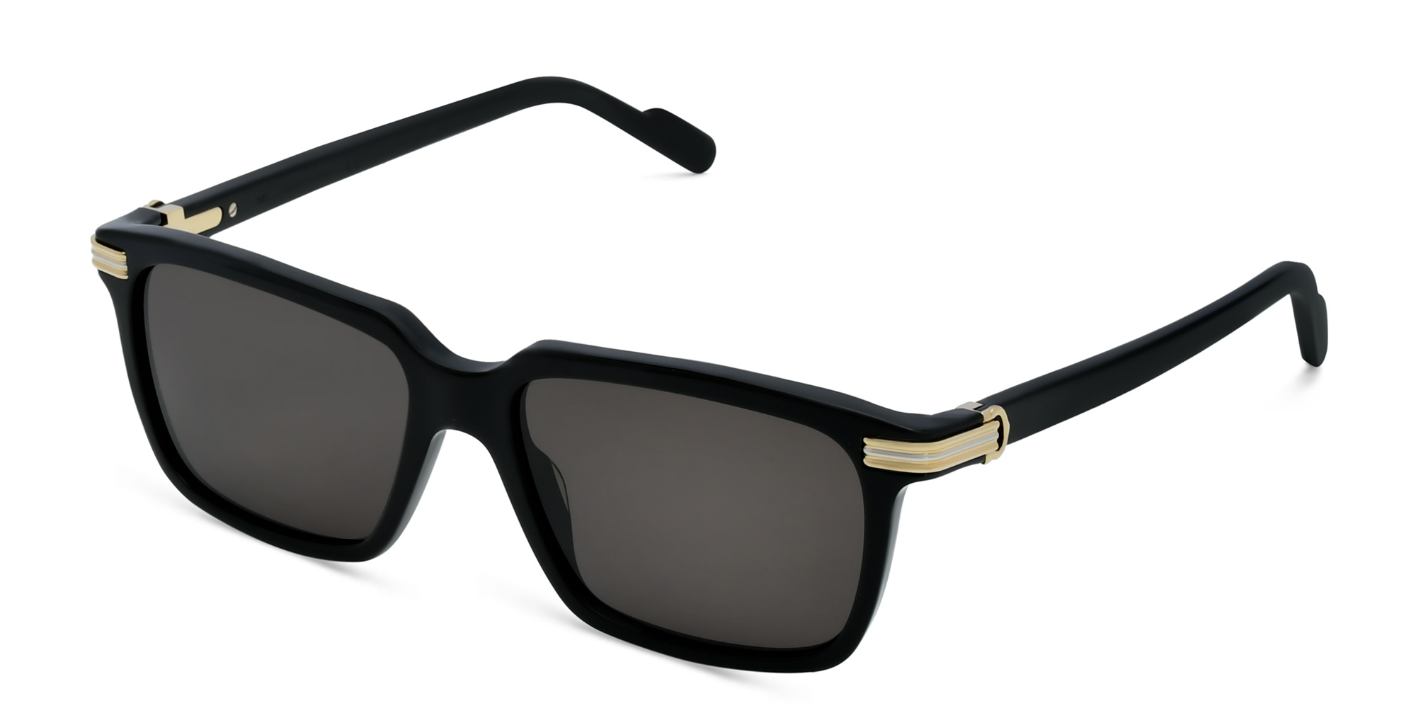 Cartier Première de Cartier Rectangle Sunglasses in Black – Product Photo 2