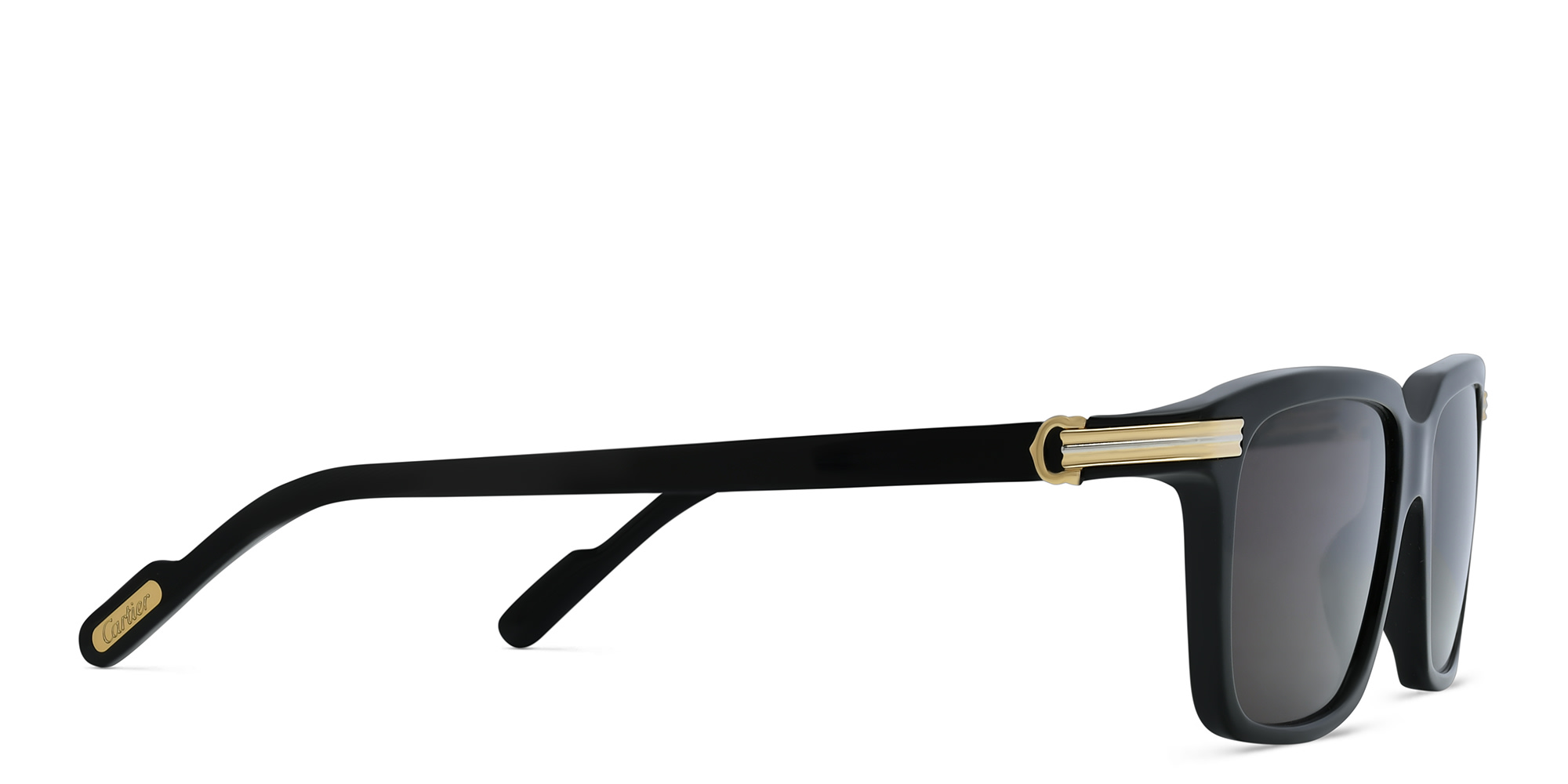 Cartier Première de Cartier Rectangle Sunglasses in Black – Product Photo 3