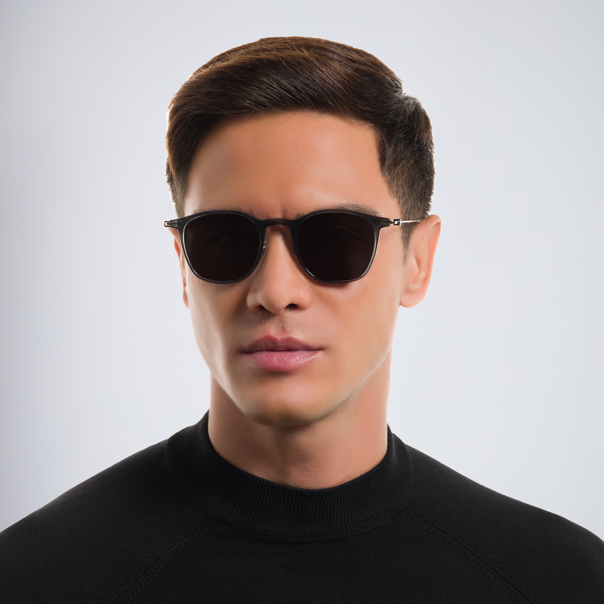 MONTBLANC Panthos Sunglasses in Silver – Product Photo 6