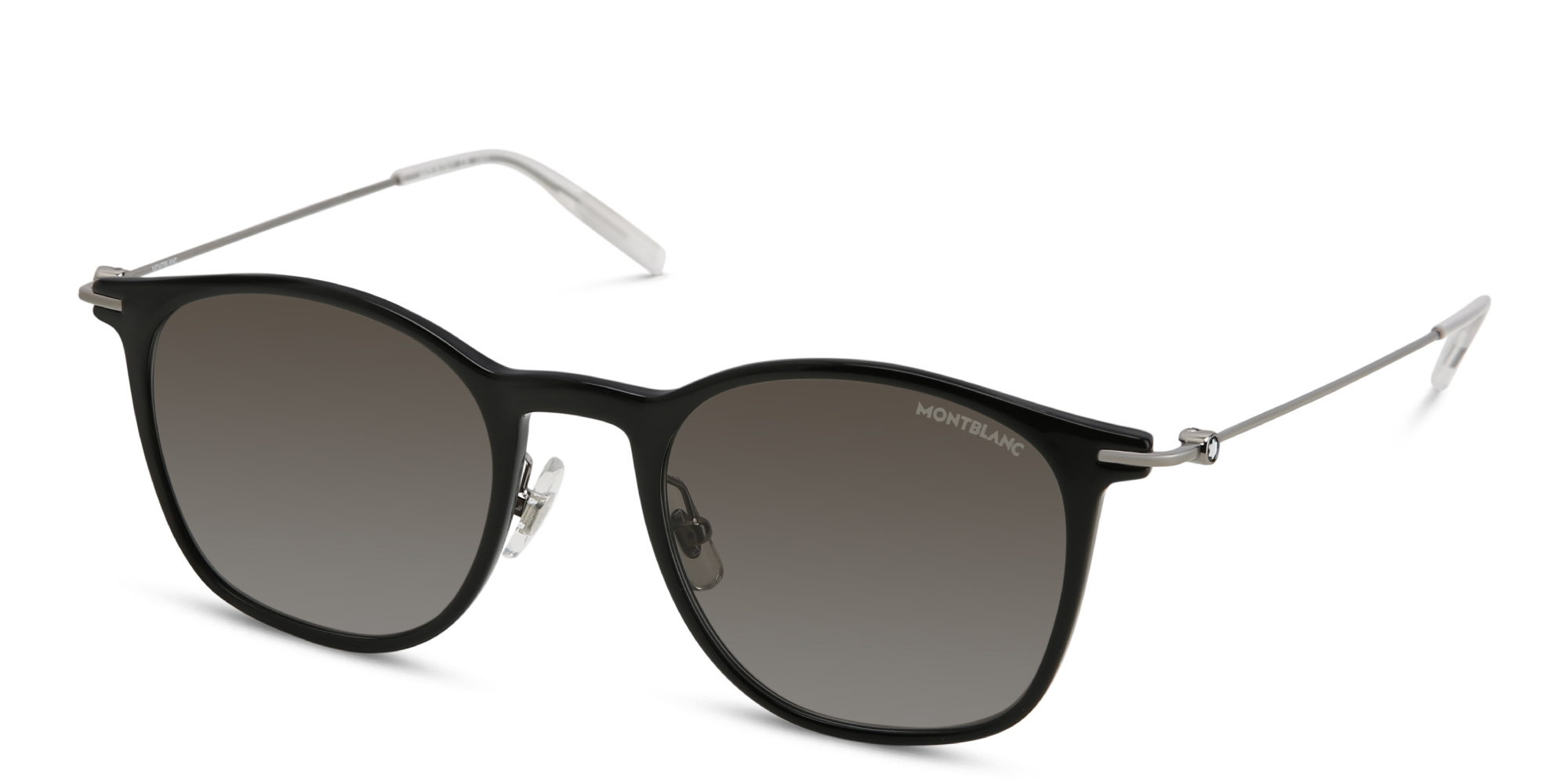 Shop MONTBLANC Panthos Sunglasses in Black online.