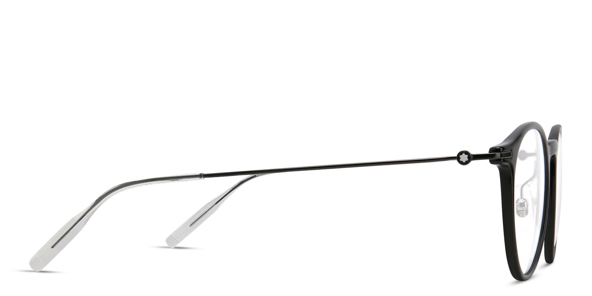 Shop MONTBLANC Oval Eyeglasses in Ruthenium online.