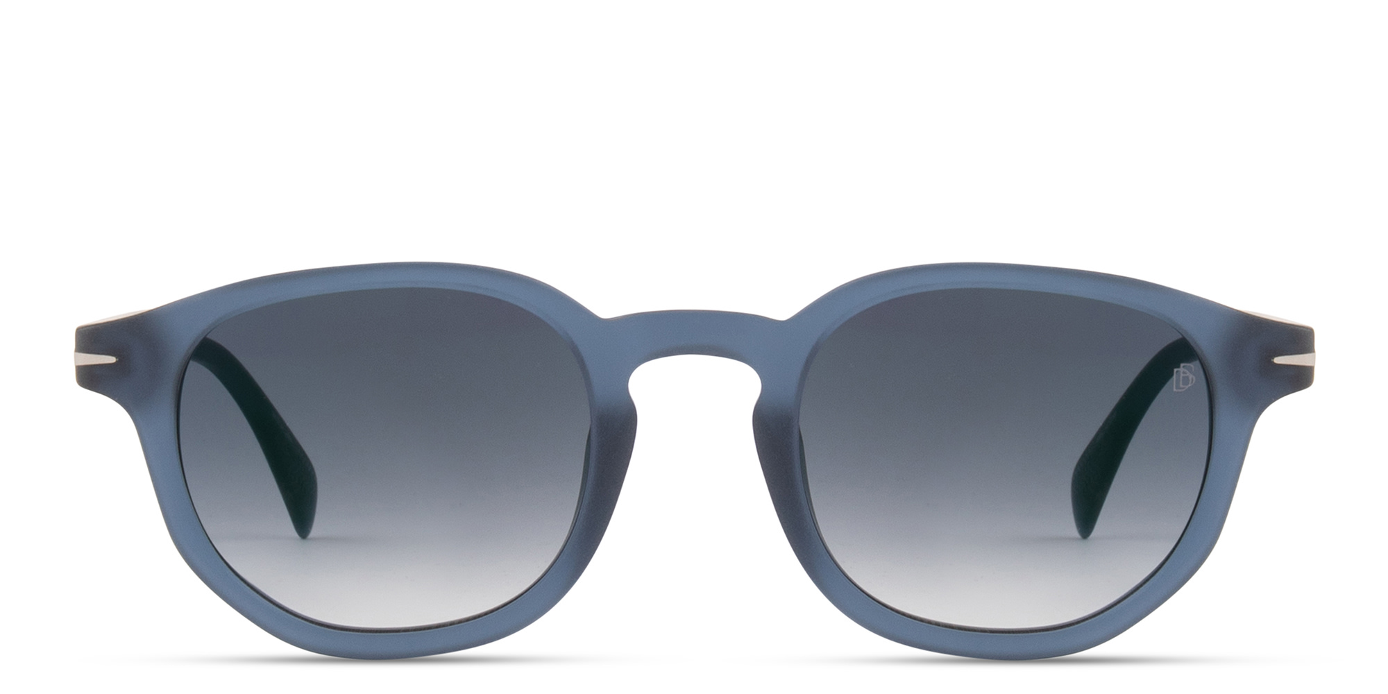 Shop DAVID BECKHAM Talisman Round Sunglasses in Blue online.