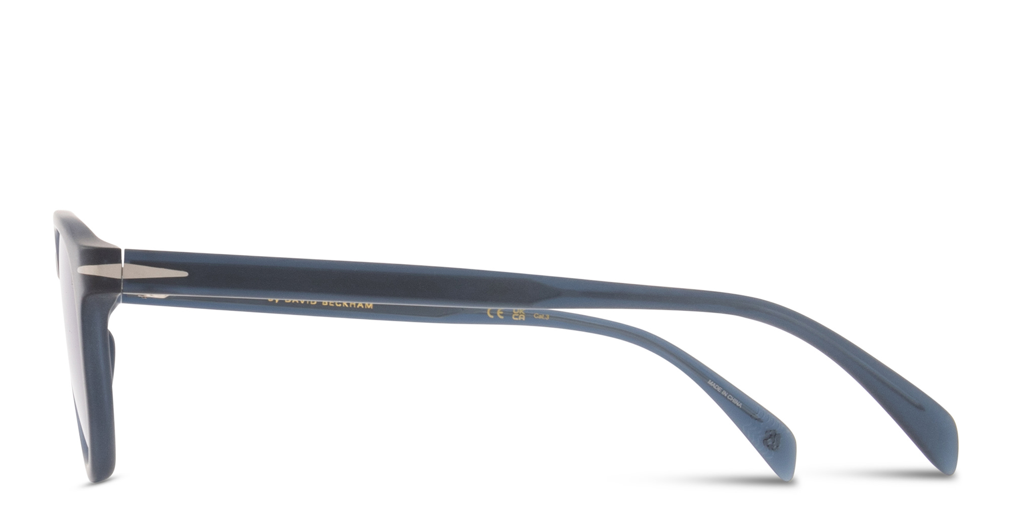 Shop DAVID BECKHAM Talisman Round Sunglasses in Blue online.