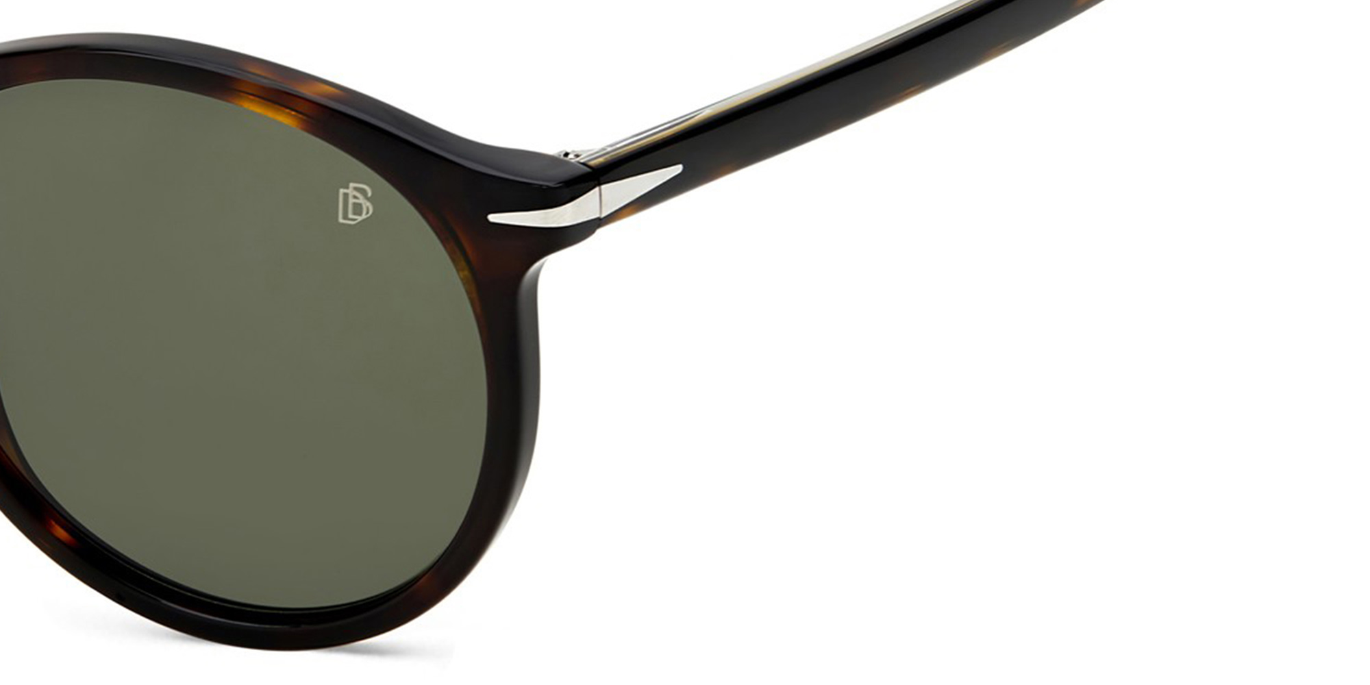 DAVID BECKHAM Round Sunglasses in Havana – Product Photo 3