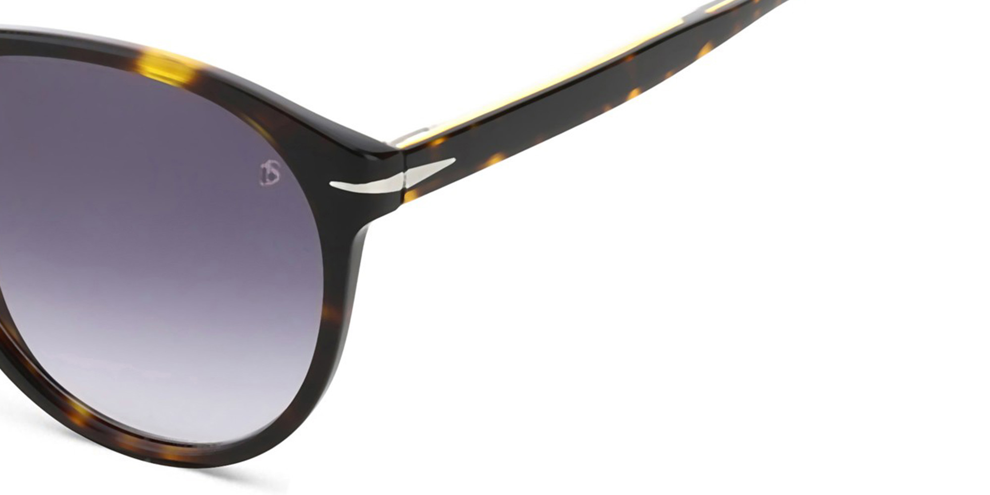 Shop DAVID BECKHAM Aviator Sunglasses in Havana online.