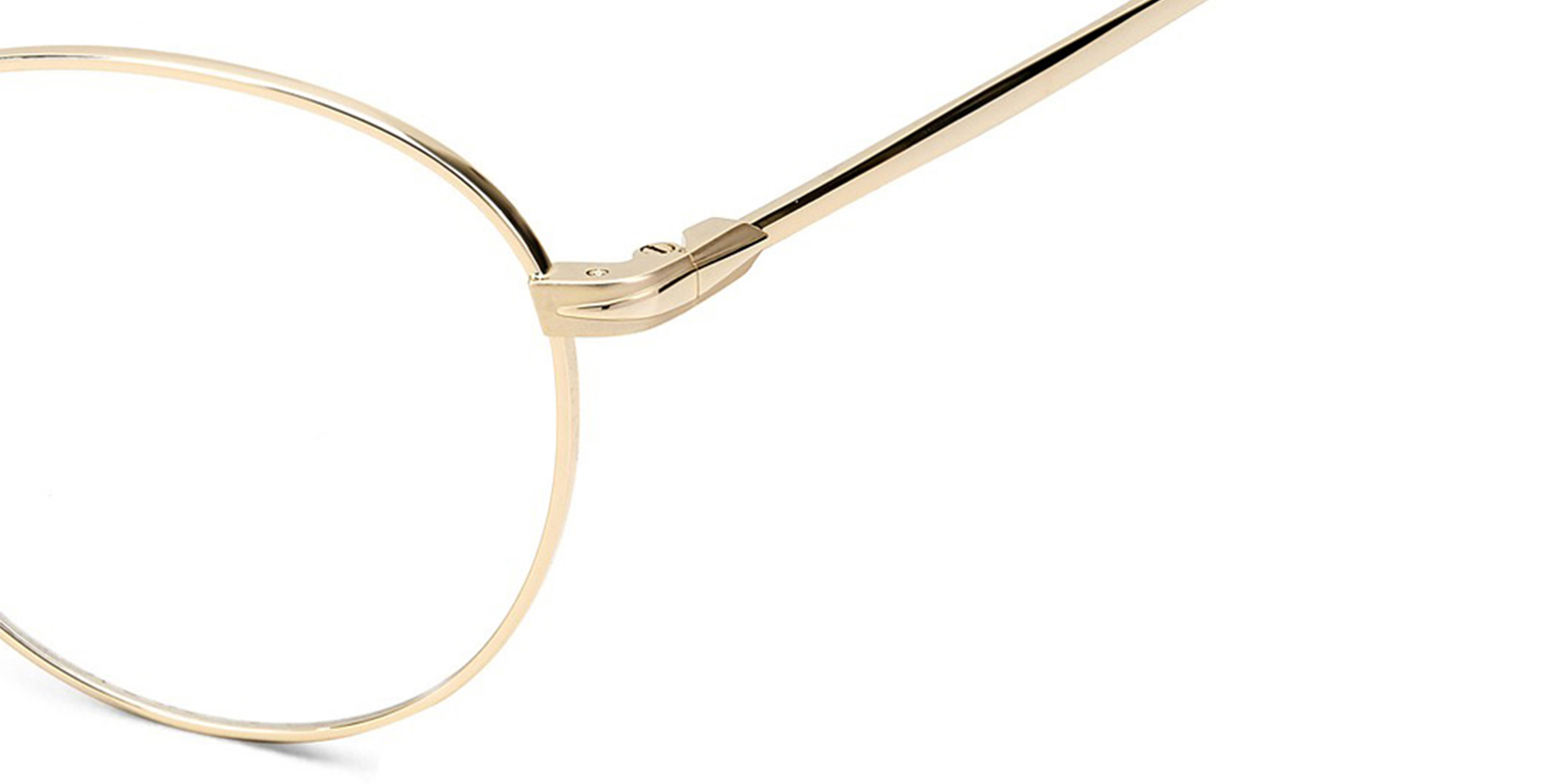 Shop DAVID BECKHAM Panthos Eyeglasses in Gold online.