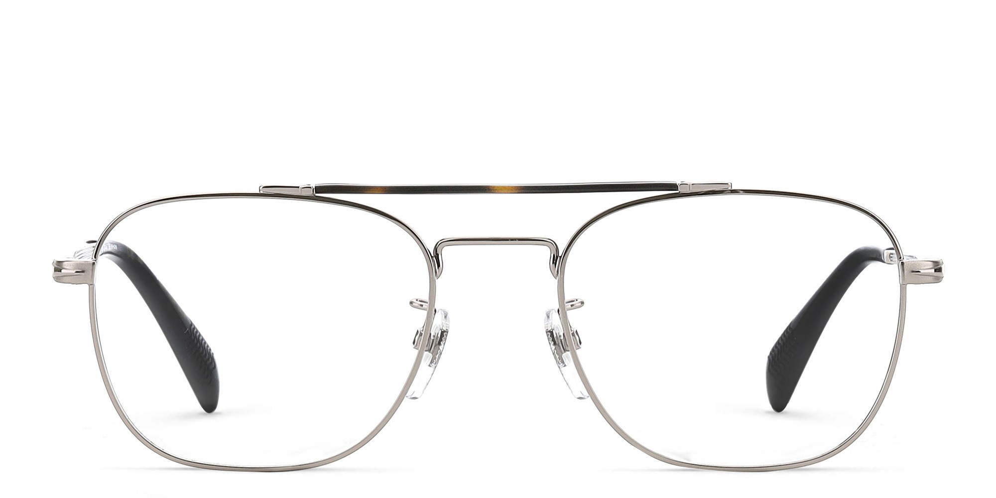 DAVID BECKHAM Square Eyeglasses in Ruthenium – Product Photo 1
