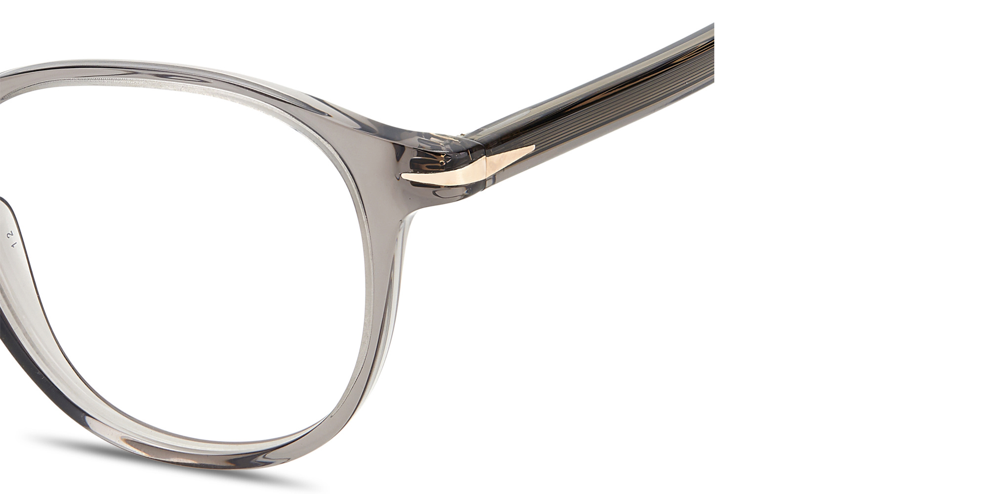 DAVID BECKHAM Panthos Eyeglasses in Grey – Product Photo 4