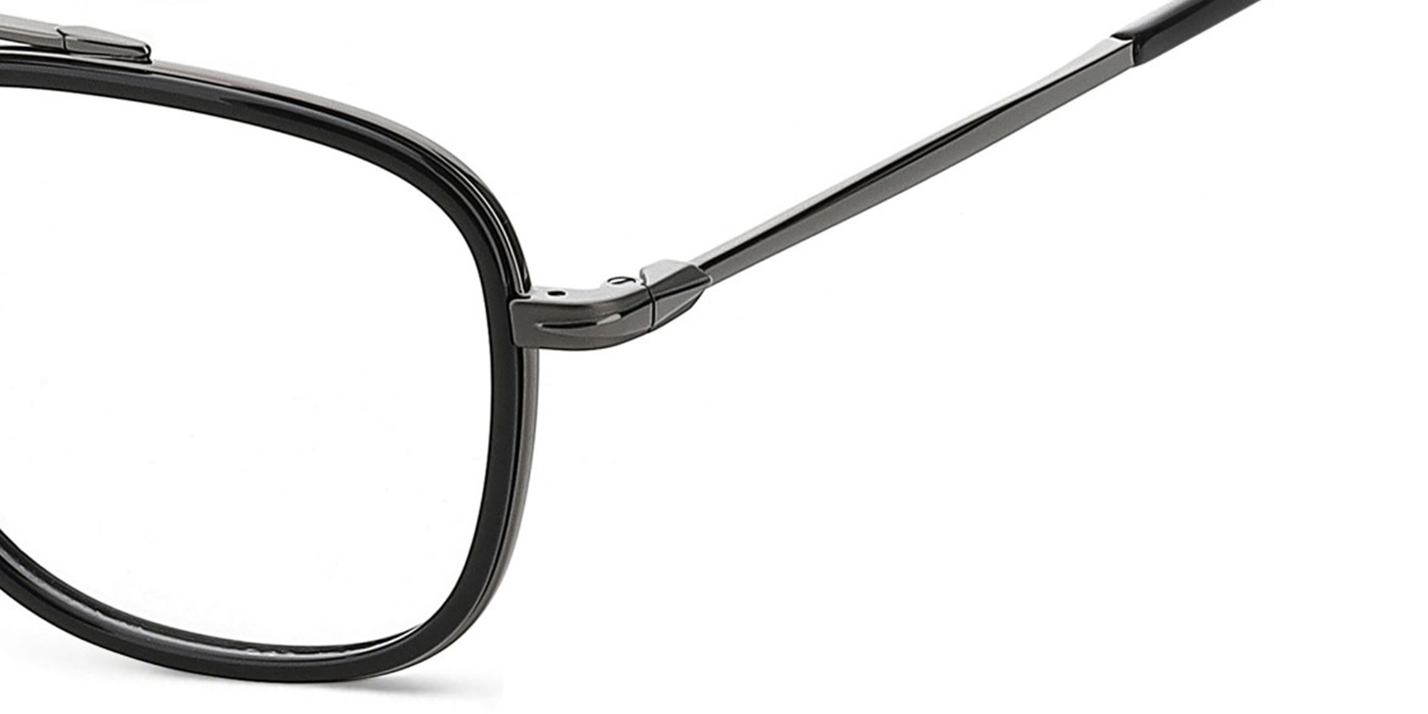 DAVID BECKHAM Square Eyeglasses in Dark Ruthenium Black – Product Photo 3