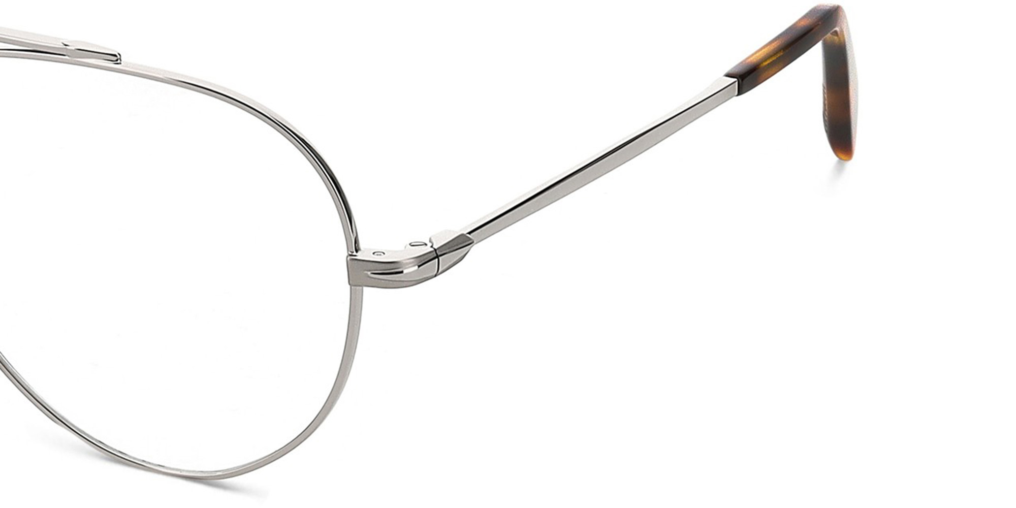 DAVID BECKHAM Wide Aviator Eyeglasses in Ruthenium – Product Photo 3