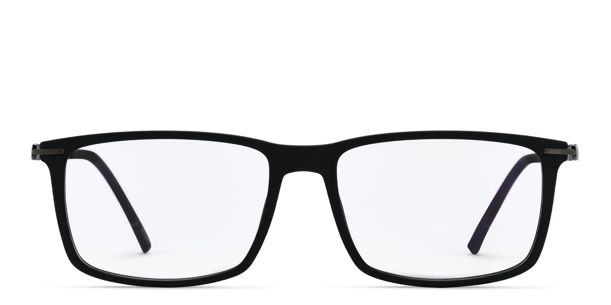 Silhouette Rectangle Eyeglasses in Black – Product Photo 1