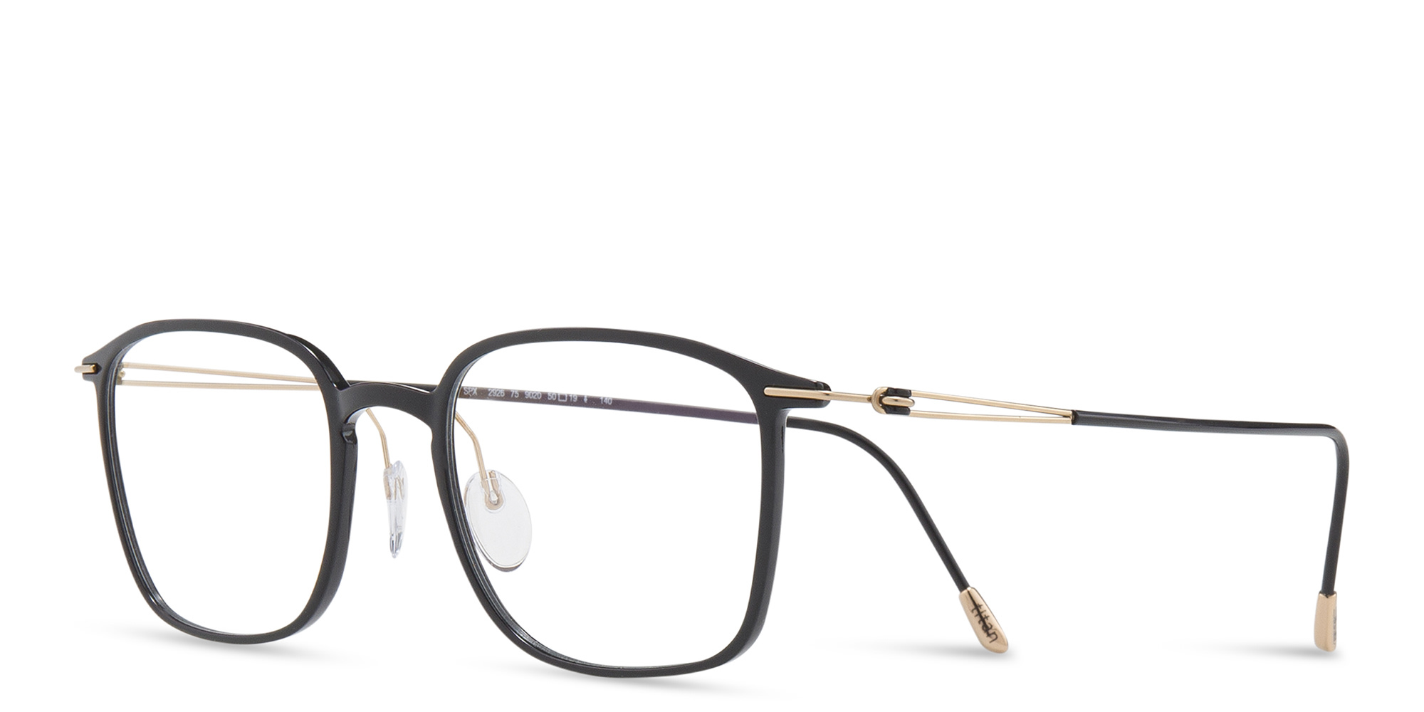 Silhouette Square Eyeglasses in Brown – Product Photo 2