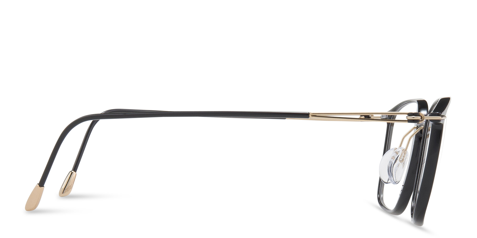 Silhouette Square Eyeglasses in Brown – Product Photo 4