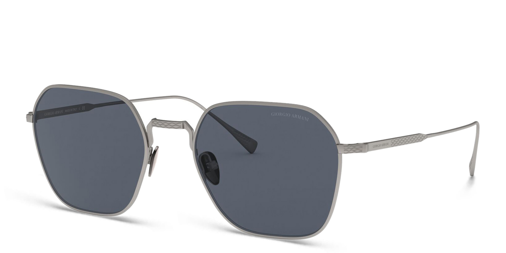 GIORGIO ARMANI Square Sunglasses in Matte Gunmetal – Product Photo 2