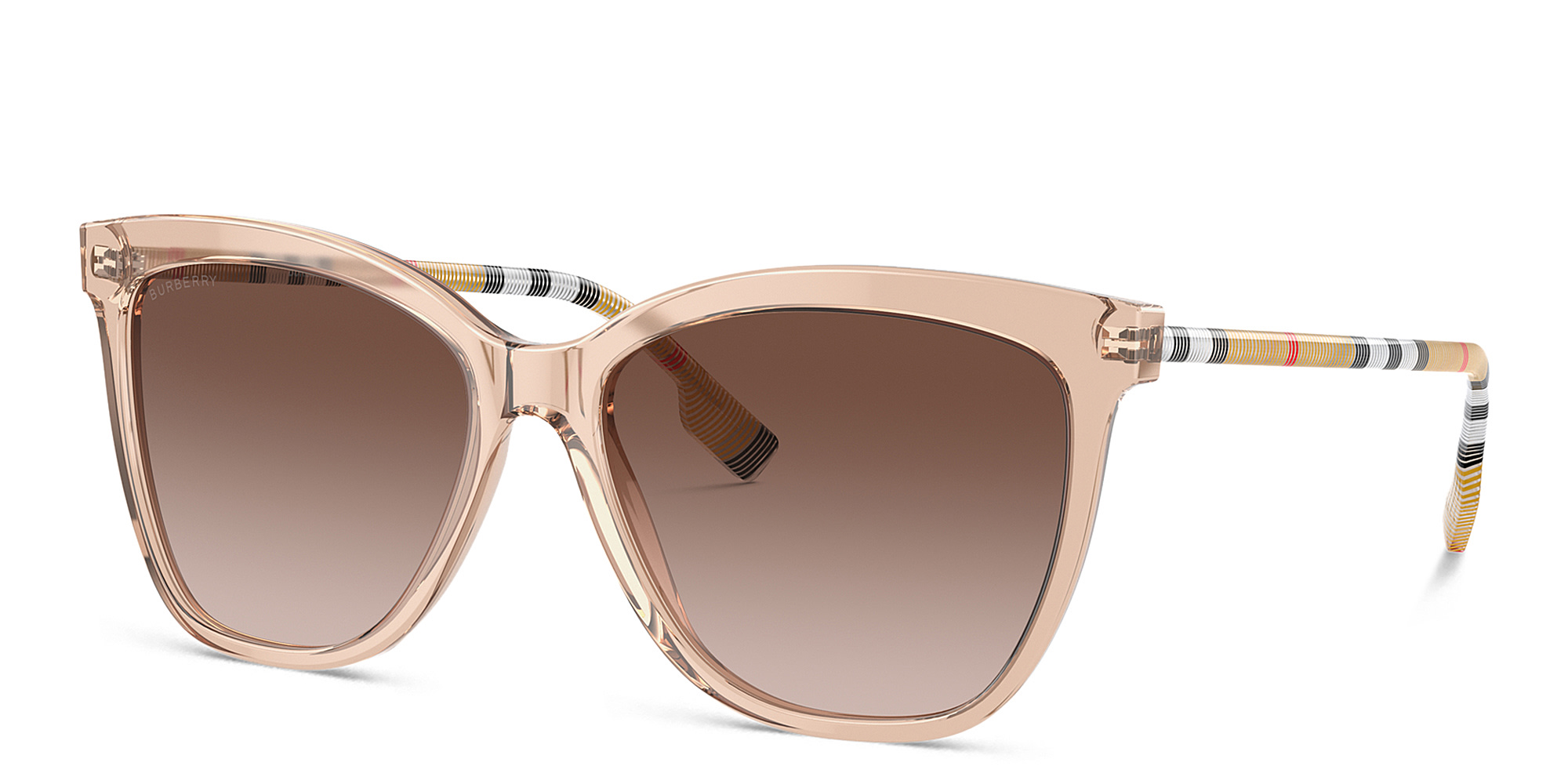 BURBERRY Vintage Check Square Sunglasses in Pink – Product Photo 2