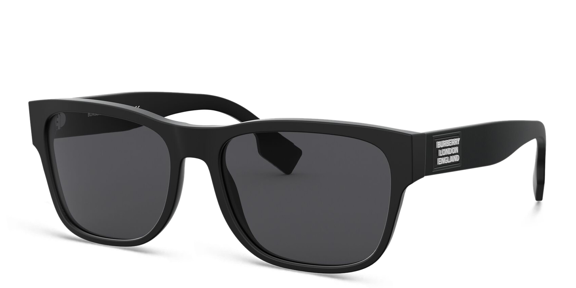 نظارة شمسية مربعة من بربري بلون أسود مطفي - صورة المنتج 2