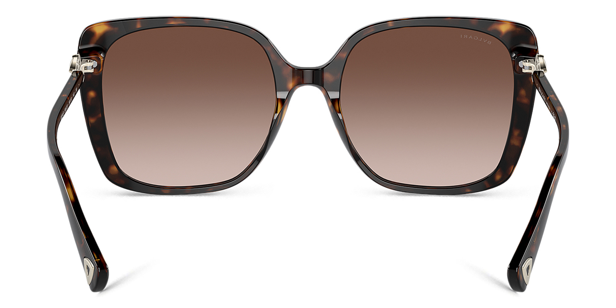 BVLGARI Oversized Square Sunglasses in Dark Havana – Product Photo 4