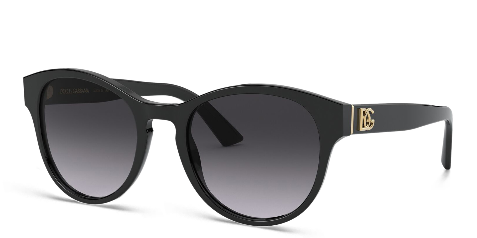 Dolce & Gabbana Round Sunglasses in Black – Product Photo 2