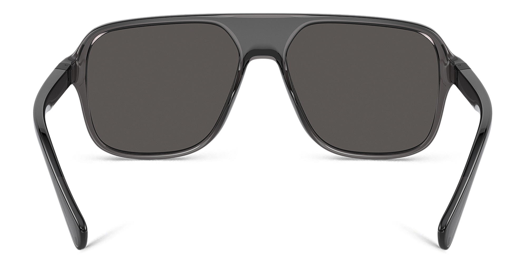 Dolce & Gabbana Square Sunglasses in Transparent Grey & Black – Product Photo 4
