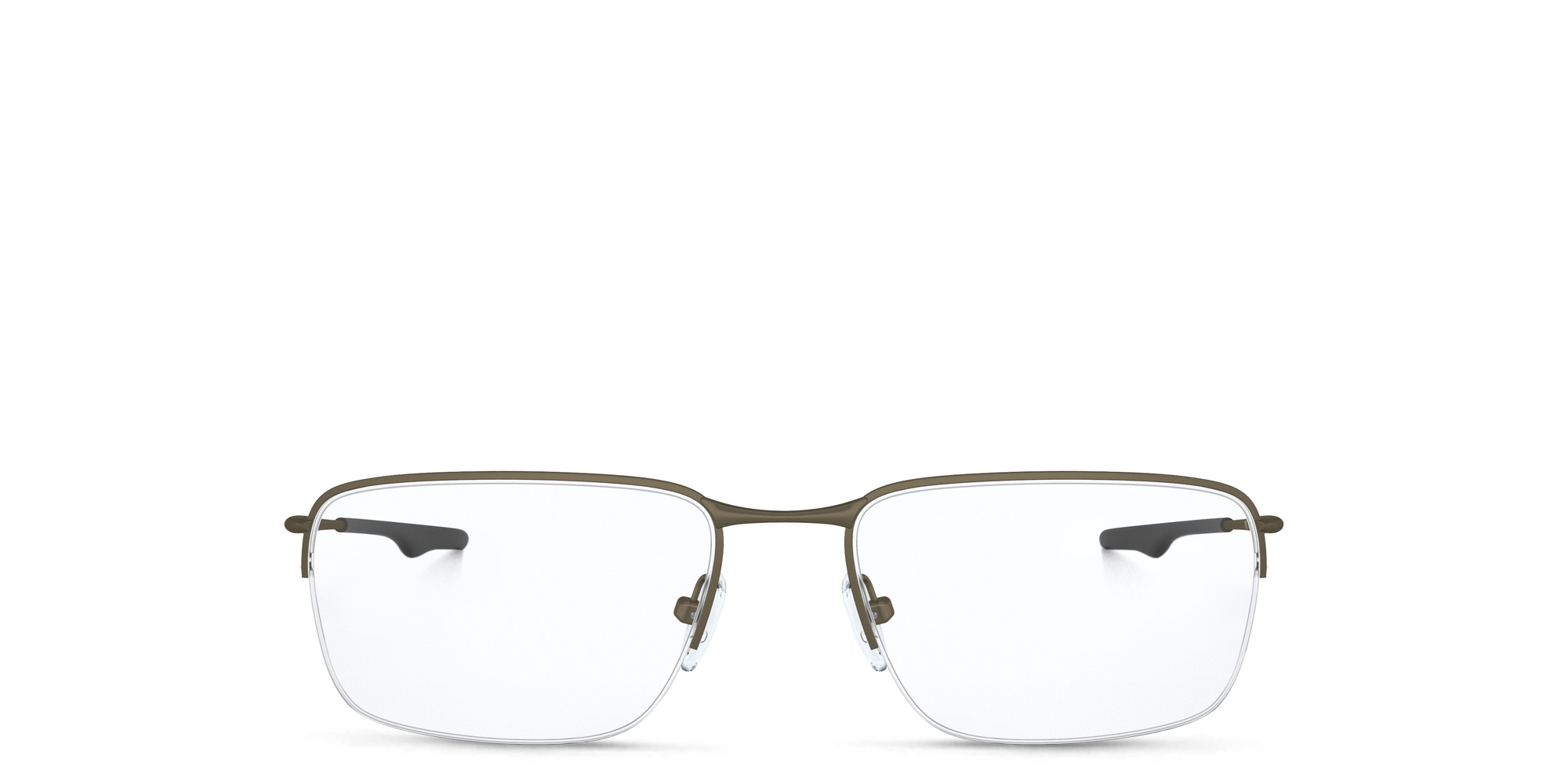 Oakley Half-rim Square Eyeglasses in Pewter – Product Photo 1