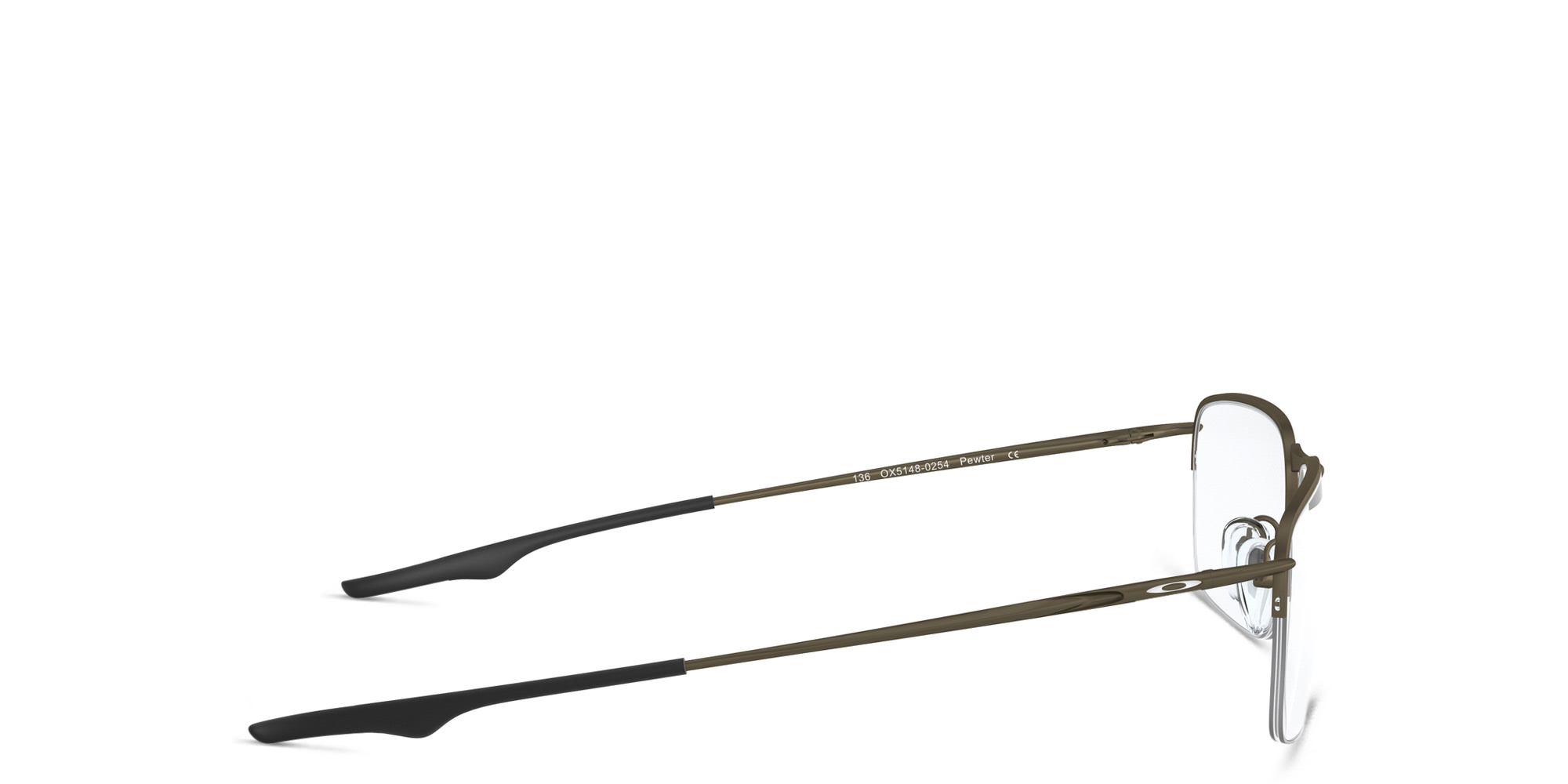 Oakley Half-rim Square Eyeglasses in Pewter – Product Photo 3